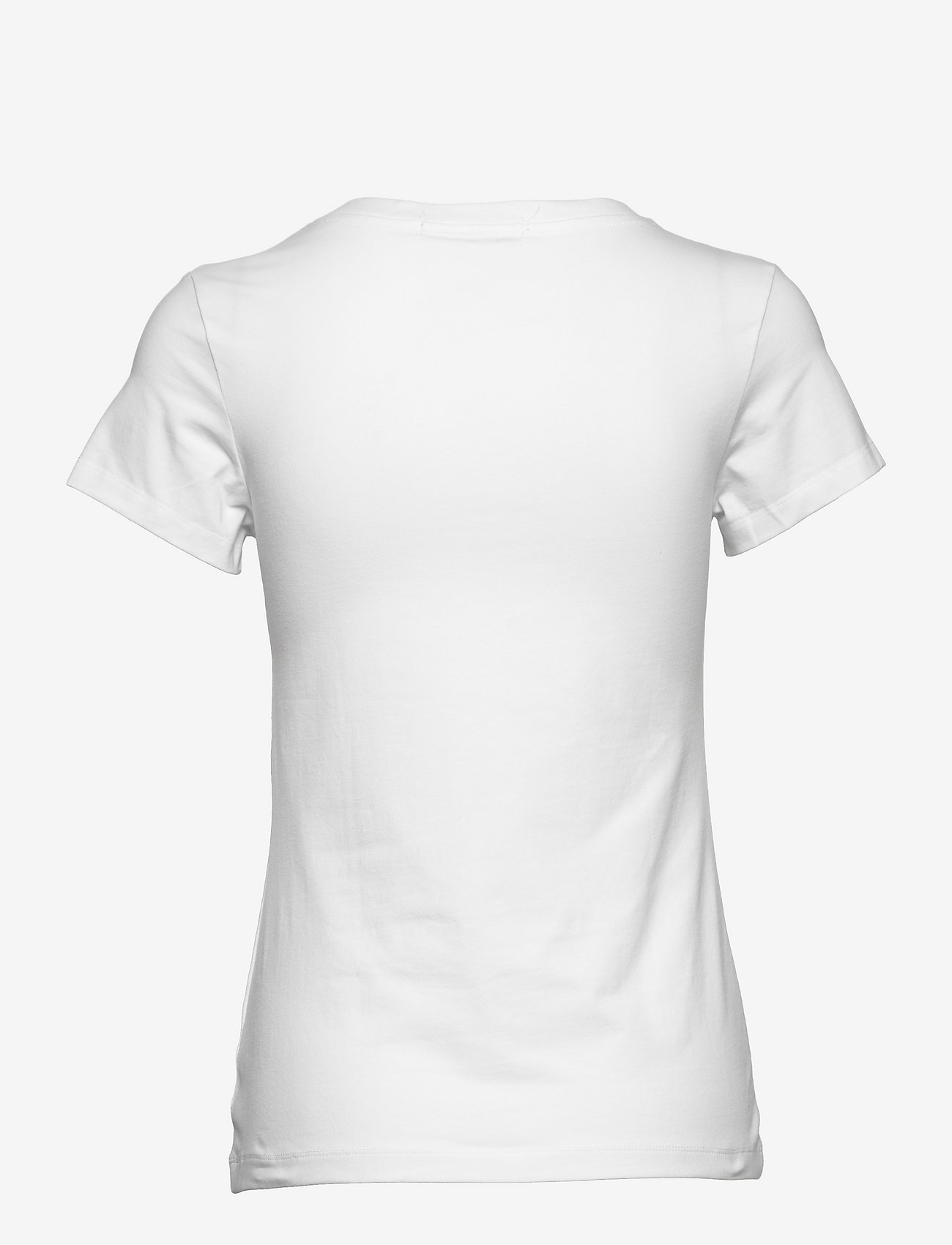 Calvin Klein Jeans - CK EMBROIDERY STRETCH V-NECK - t-shirts - bright white - 2