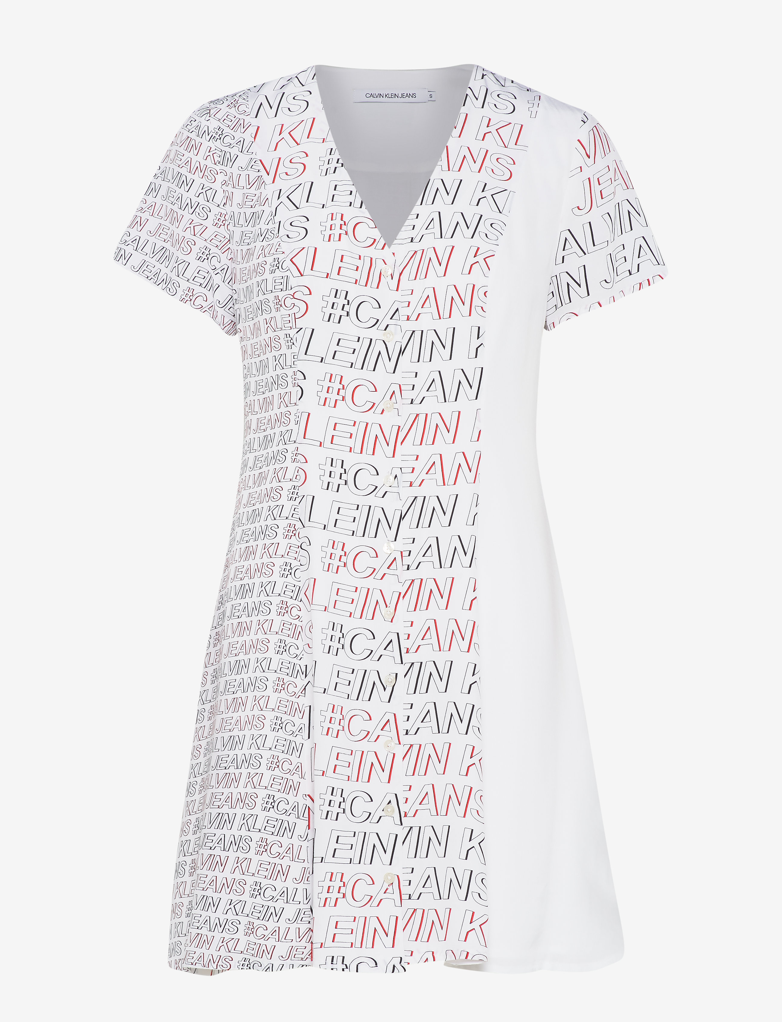 Calvin Klein Jeans - #LOGO PRINT BLOCKED - white exploded hashtag - 0