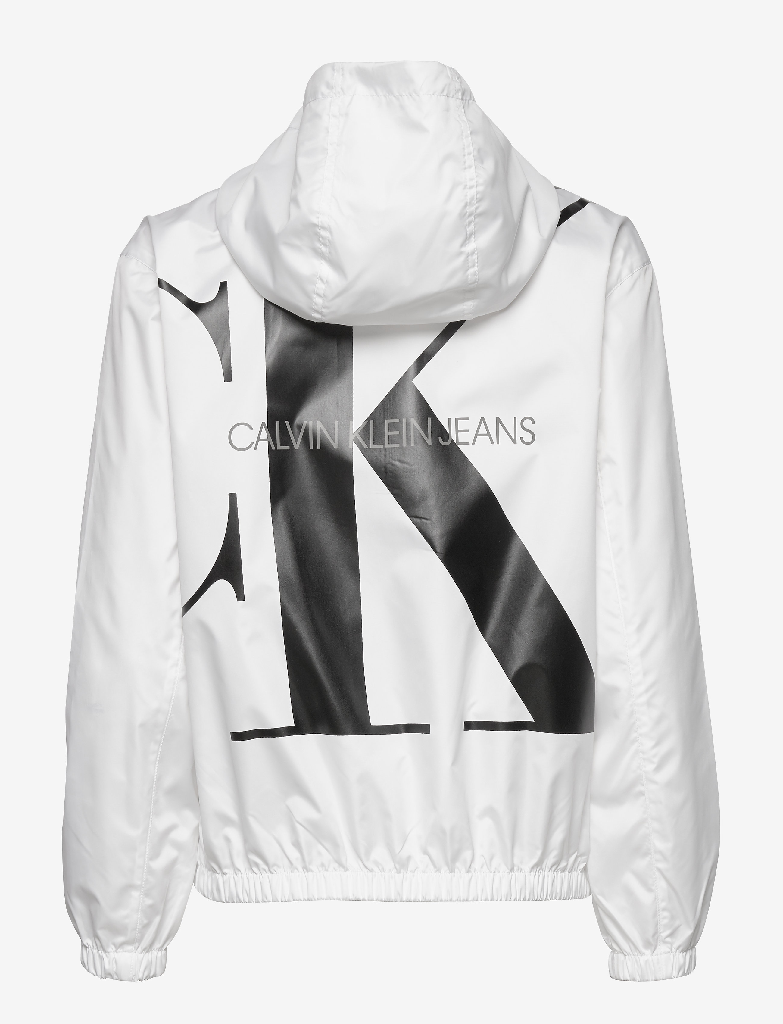 Calvin Klein Jeans - LARGE CK LOGO HOODED ZIP THROUGH - bright white - 2