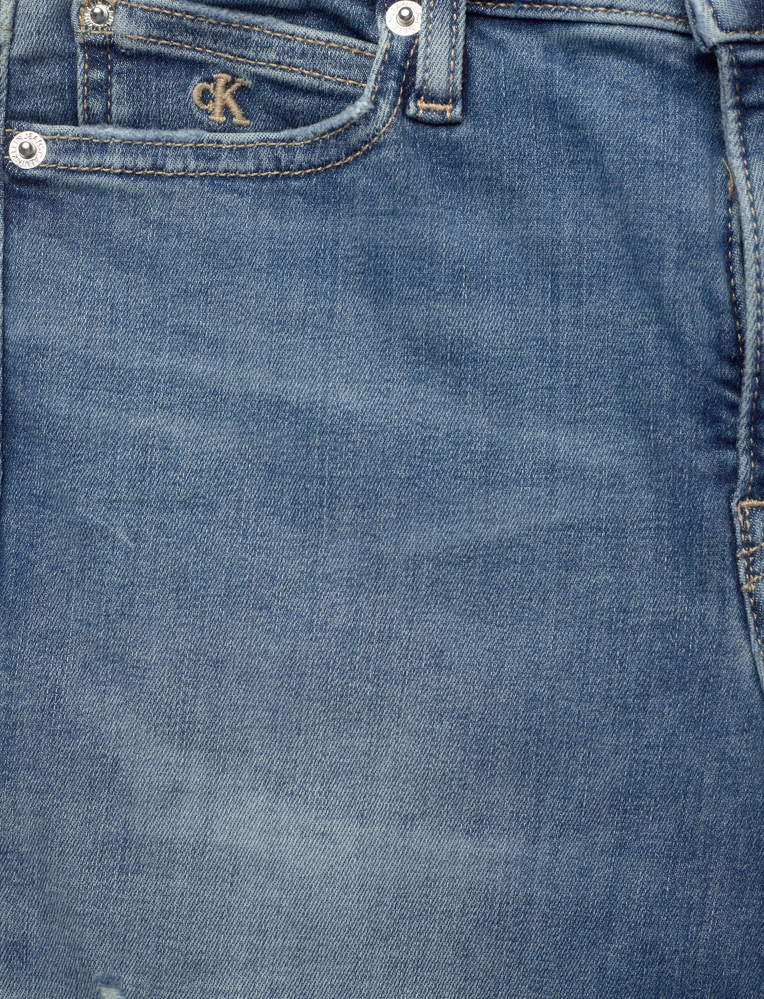 Calvin Klein Jeans - CKJ 001 SUPER SKINNY ANKLE - ab039 light blue dstr rivet - 2