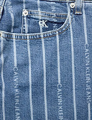 Calvin Klein Jeans - PLUS SIZE - HIGH RISE MINI SKIRT - da149 light blue stripe - 2