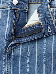 Calvin Klein Jeans - PLUS SIZE - HIGH RISE MINI SKIRT - da149 light blue stripe - 3