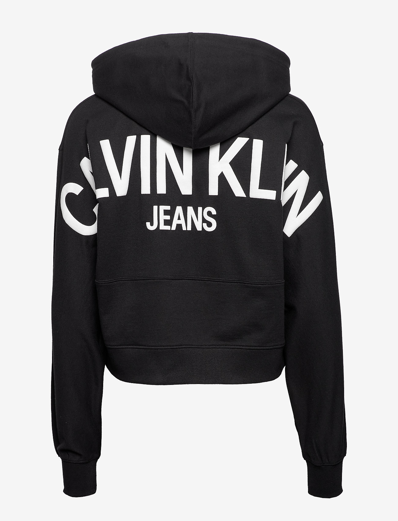 Calvin Klein Jeans - PUFF PRINT CROPPED HOODIE - ck black - 1