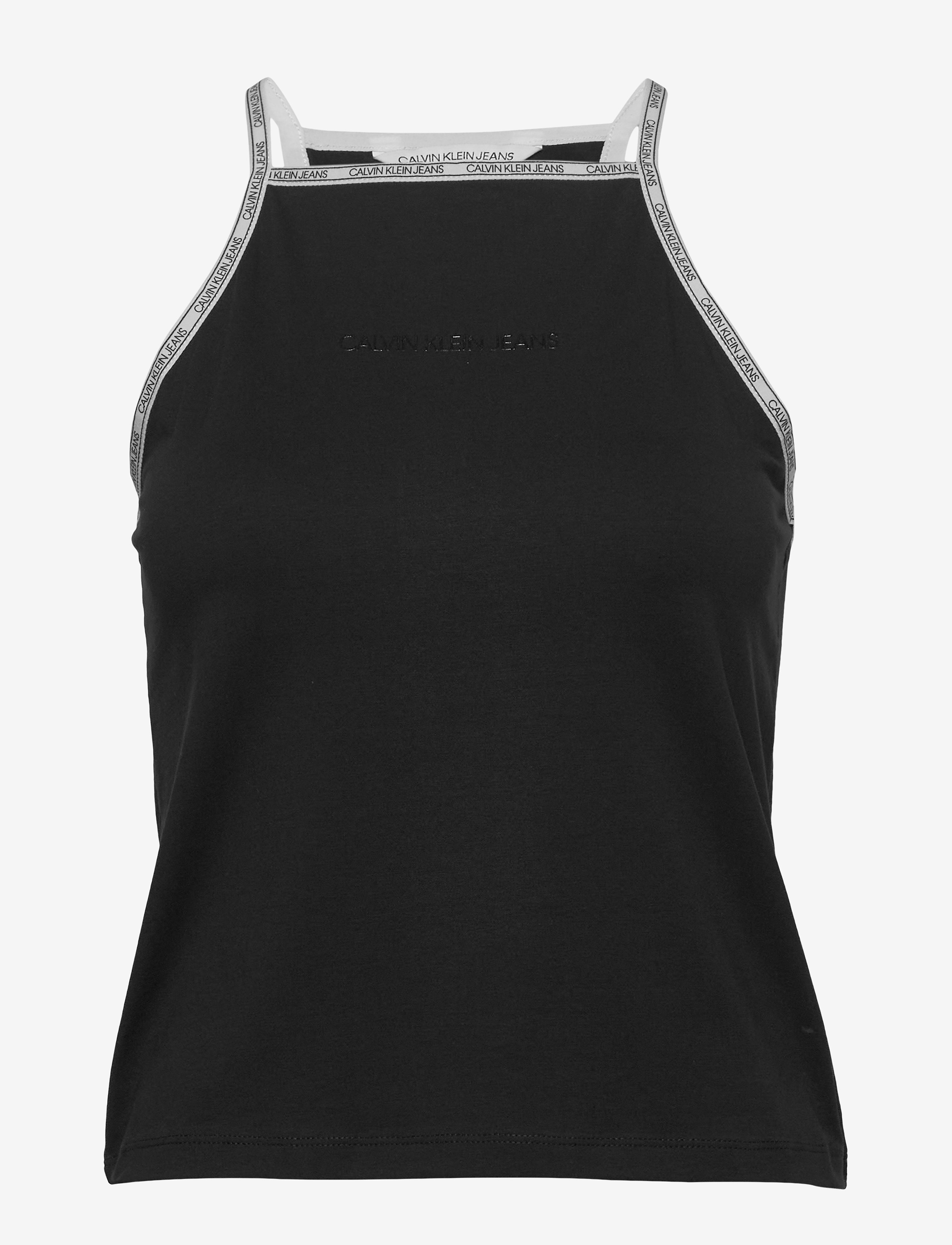 Calvin Klein Jeans - LOGO TRIM TANK TOP - ck black - 0