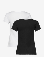 Calvin Klein Jeans - 2-PACK MONOGRAM SLIM TEE - t-shirts - ck black/bright white - 2