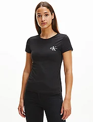 Calvin Klein Jeans - 2-PACK MONOGRAM SLIM TEE - t-shirts - ck black/bright white - 0