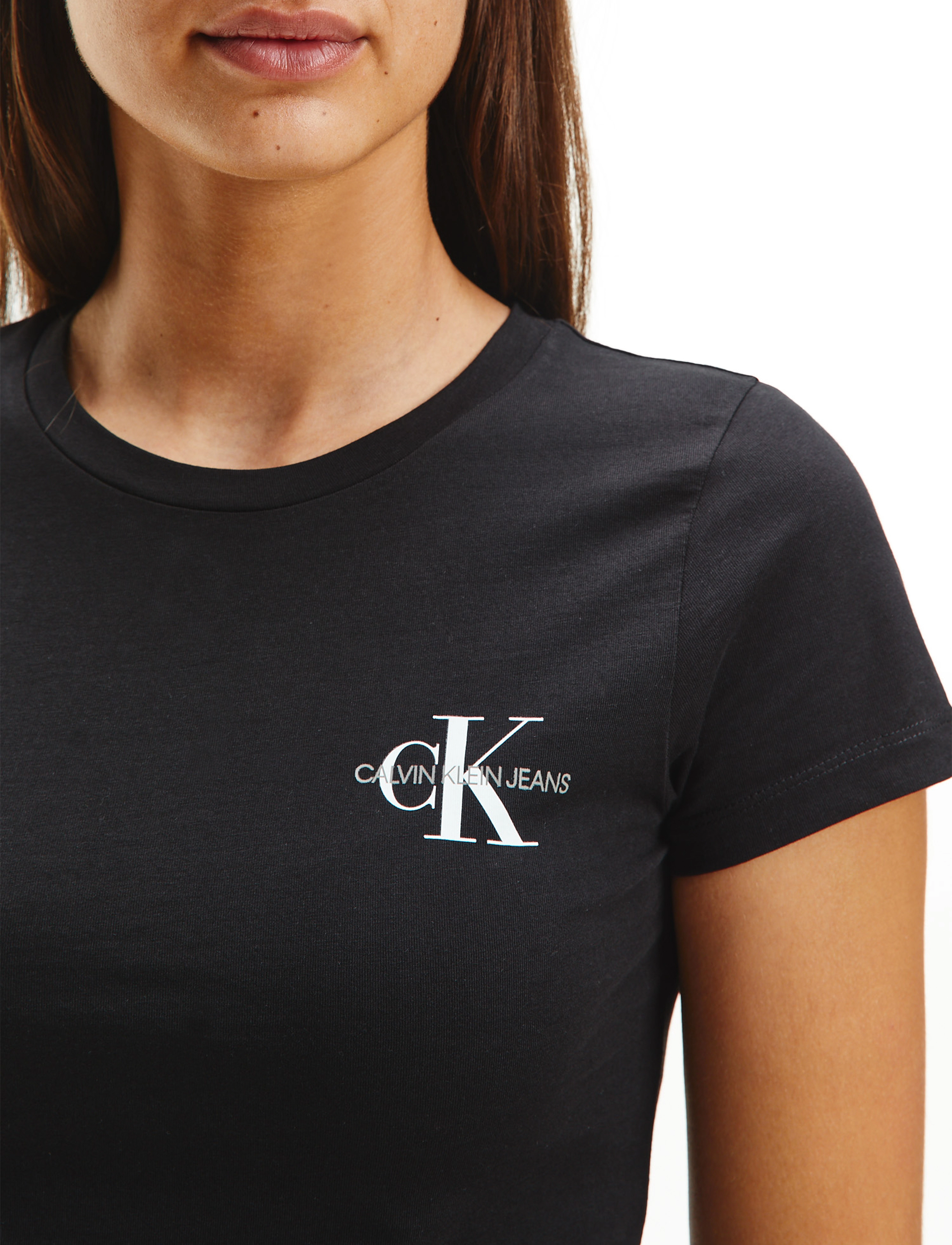 Calvin Klein Jeans - 2-PACK MONOGRAM SLIM TEE - ck black/bright white - 4