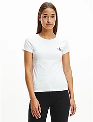 Calvin Klein Jeans - 2-PACK MONOGRAM SLIM TEE - t-shirts - ck black/bright white - 5