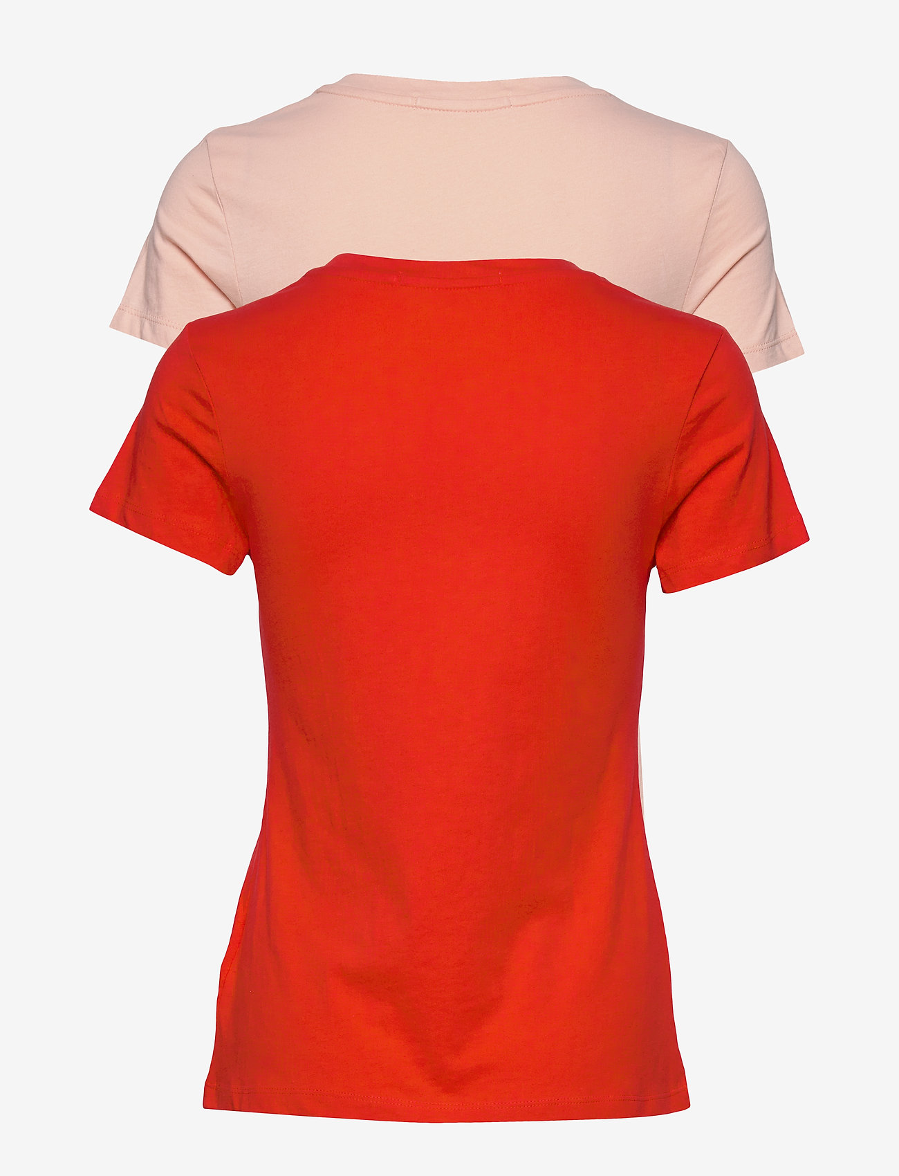 Calvin Klein Jeans - 2-PACK MONOGRAM SLIM TEE - keepsake pink / fiery red - 2