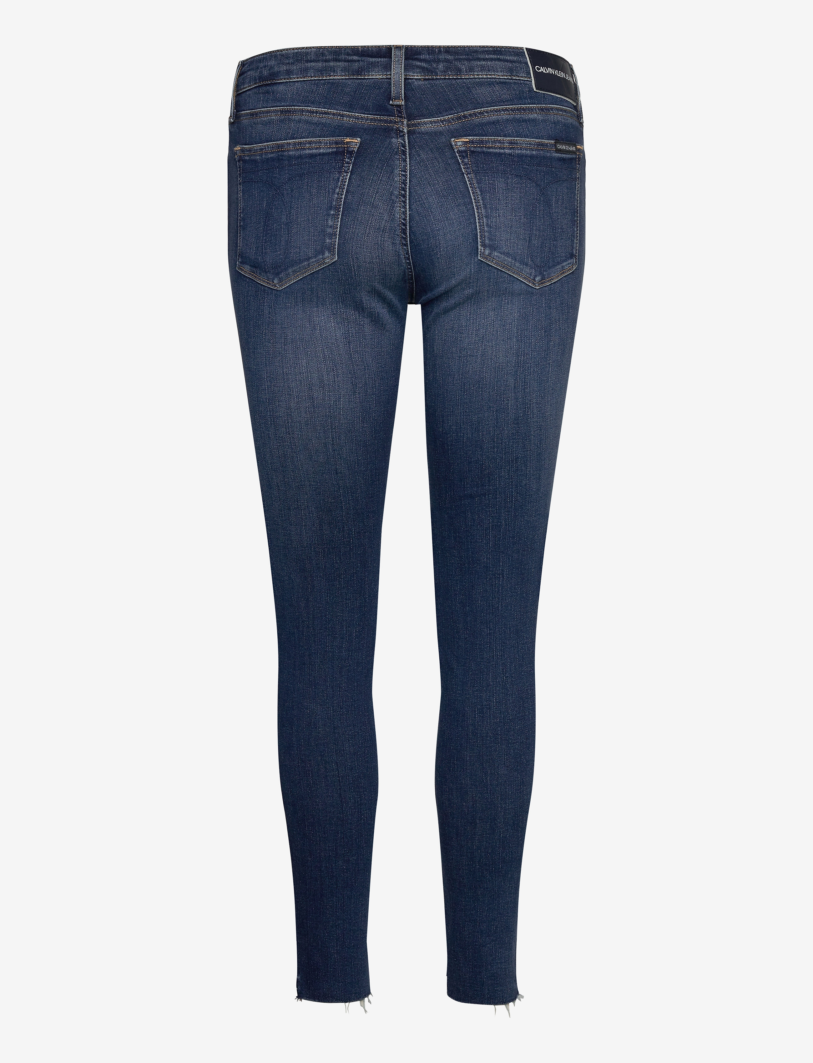 Calvin Klein Jeans - CKJ 011 MID RISE SKINNY ANKLE - ab115 dark blue embro rwh - 1