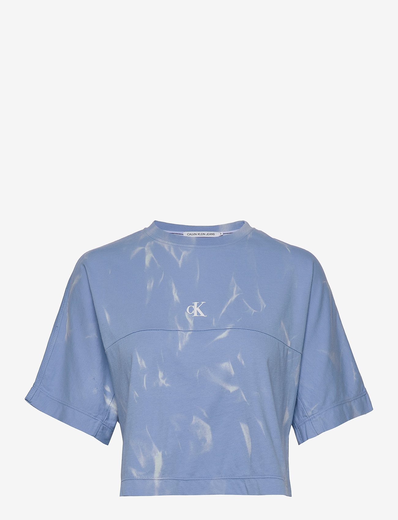 Calvin Klein Jeans - LAVA DYE CROPPED TEE - powdery blue - 0