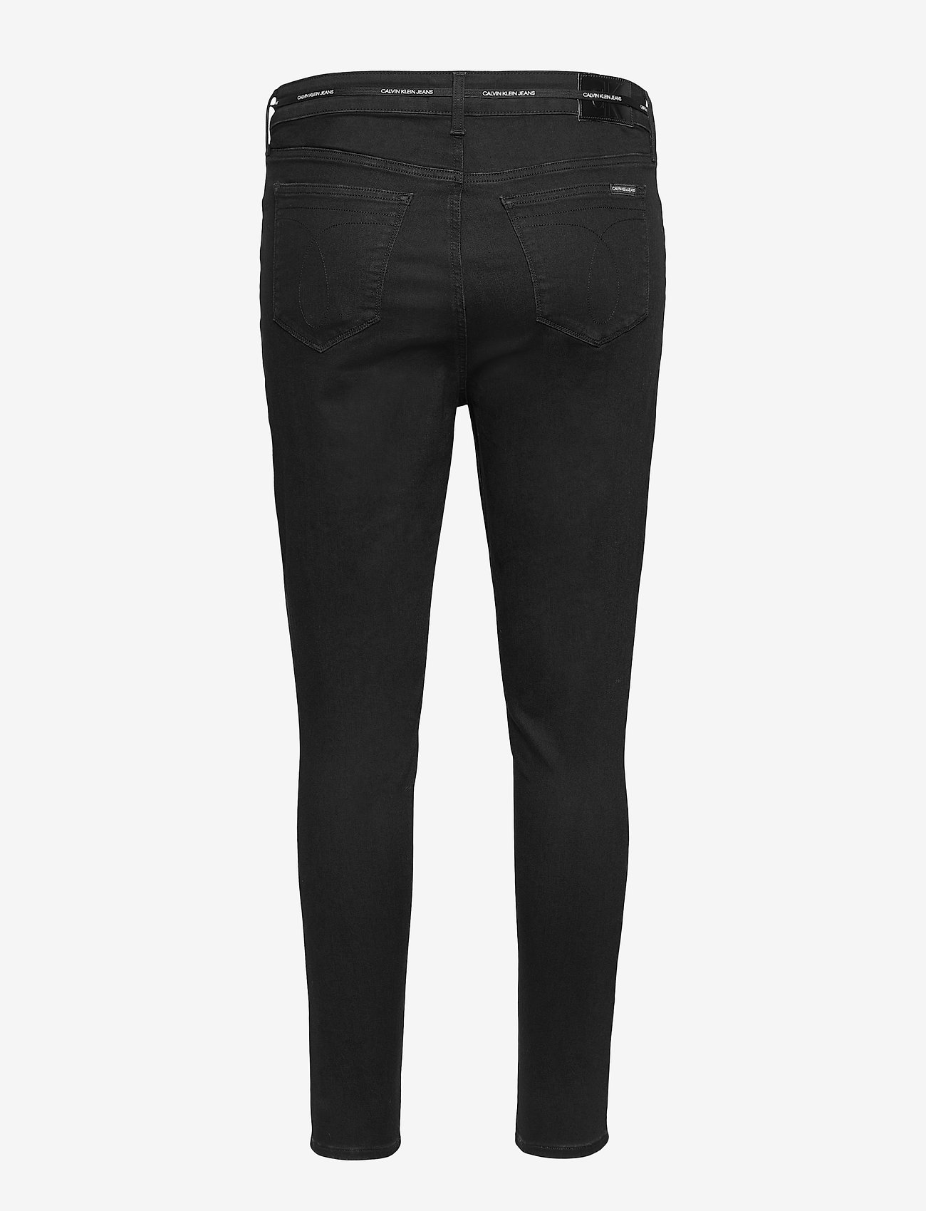 Calvin Klein Jeans - HIGH RISE SKINNY - dżinsy skinny fit - bb217 - rinse black lace wb - 1