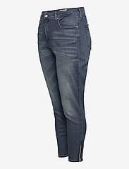 Calvin Klein Jeans - HIGH RISE SKINNY ANKLE - skinny jeans - bb234 - blue black logo zip hem - 2