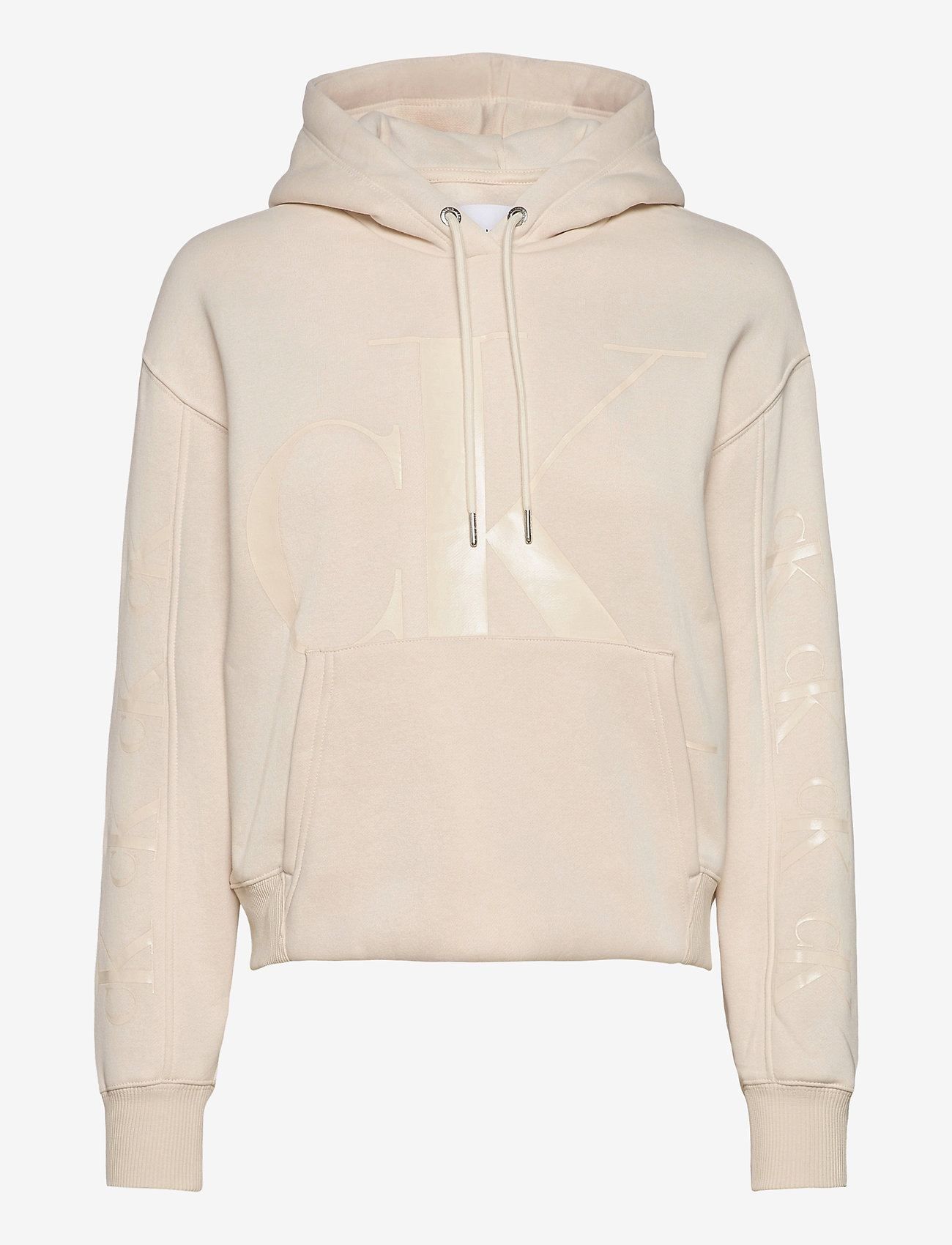Calvin Klein Jeans - CK ECO HOODIE - soft cream - 0