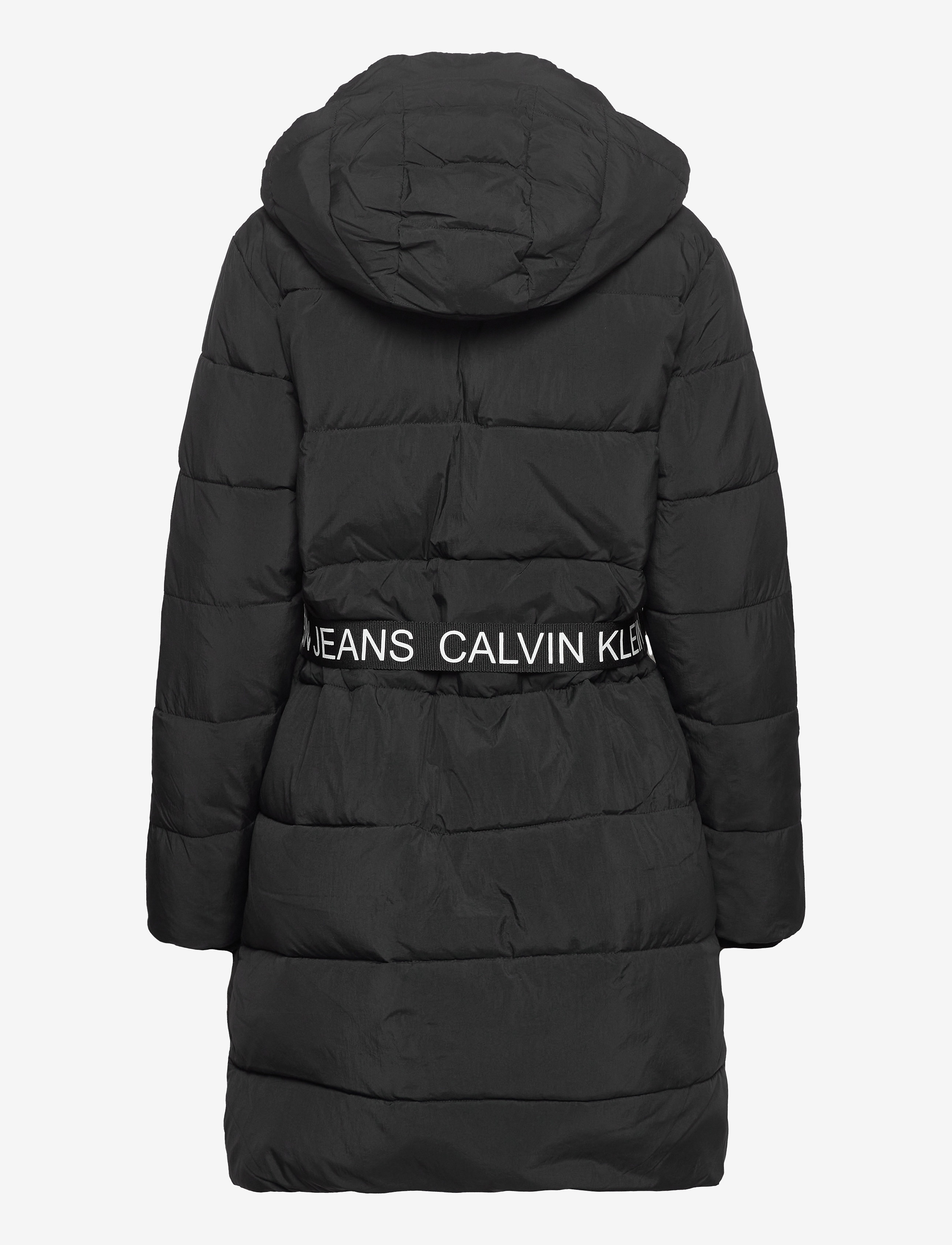 Calvin Klein Jeans - WAISTED LOGO LONG PUFFER - ck black - 2