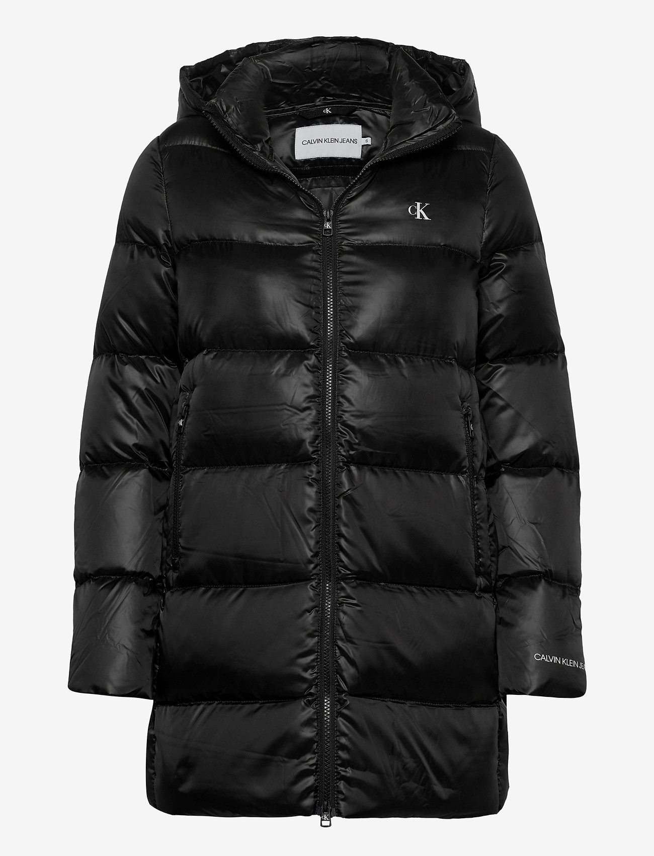 Calvin Klein Jeans - MW DOWN SHINY LONG PUFFER - ck black - 0
