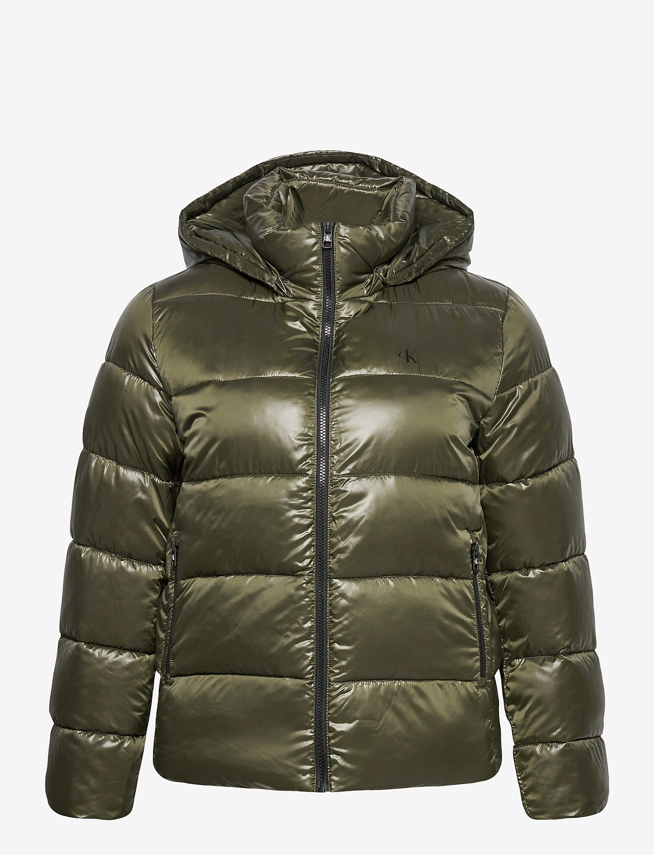 Calvin Klein Jeans - PLUS MW SHINY SHORT PUFFER - deep depths - 1