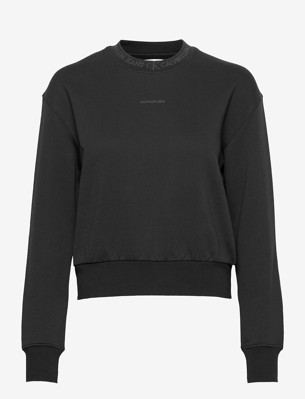 Calvin Klein Jeans - LOGO TRIM CREW NECK SWEATSHIRT - ck black - 0