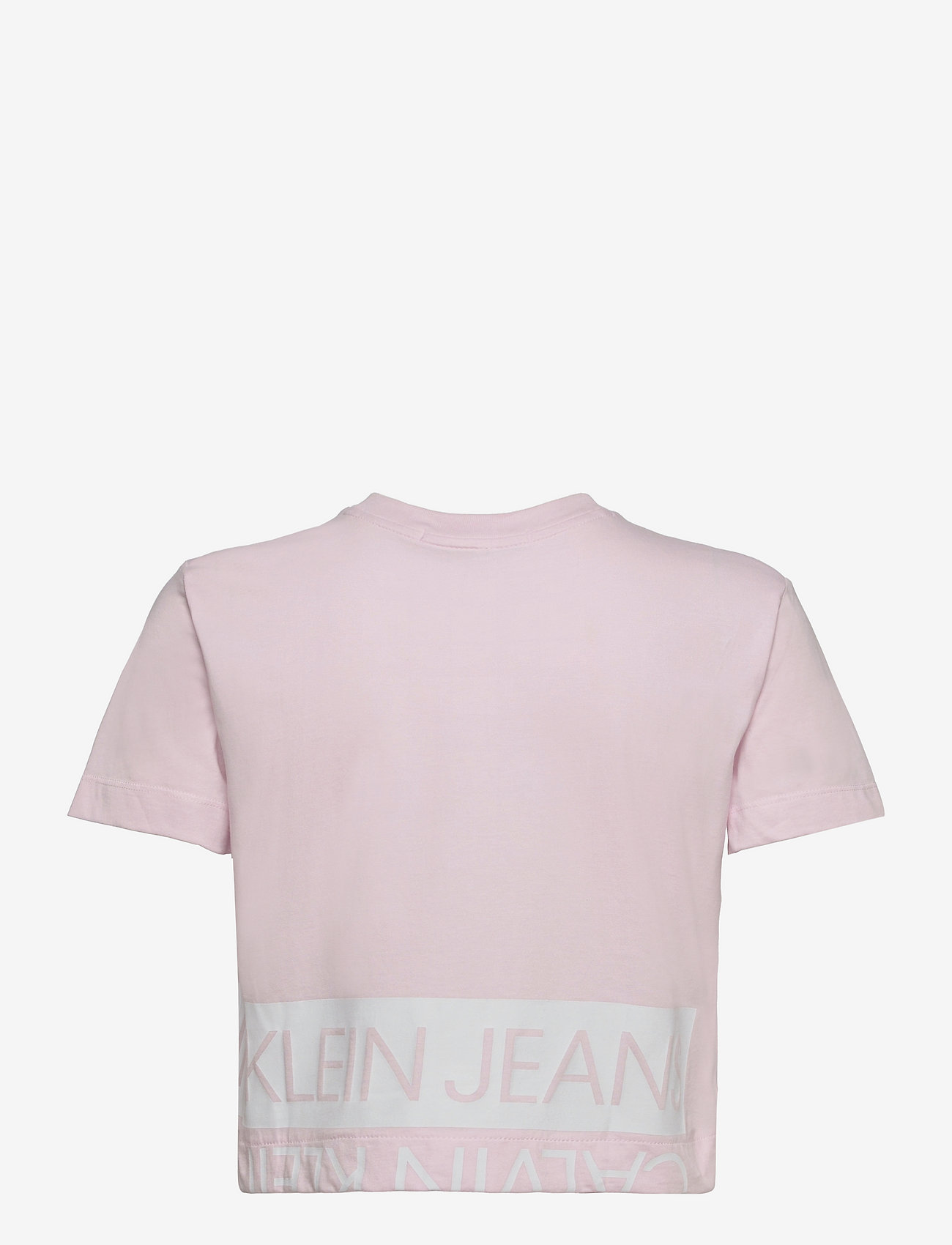 Calvin Klein Jeans - MIRRORED LOGO BOXY TEE - pearly pink / bright white - 1