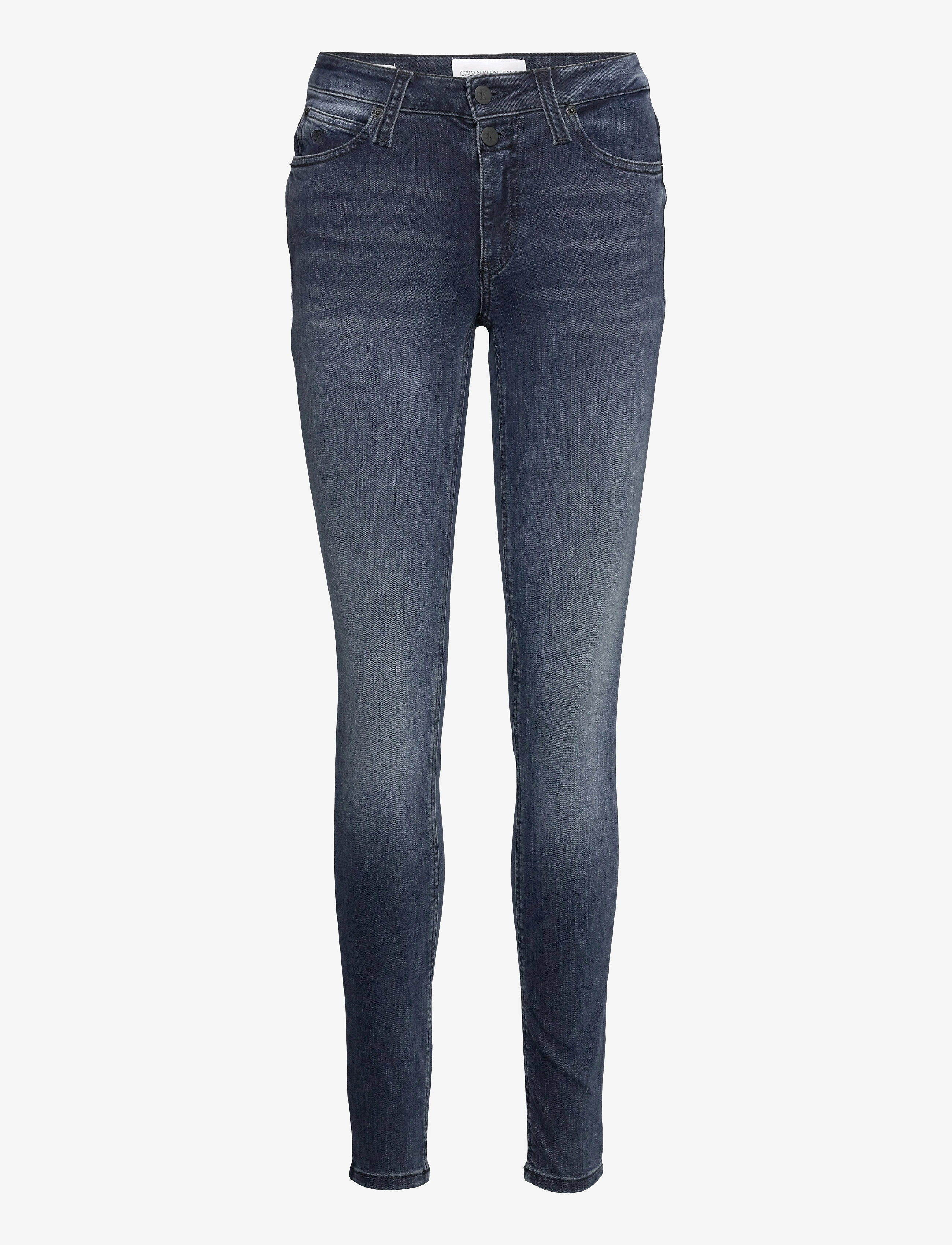 Calvin Klein Jeans - MID RISE SKINNY - denim dark - 0