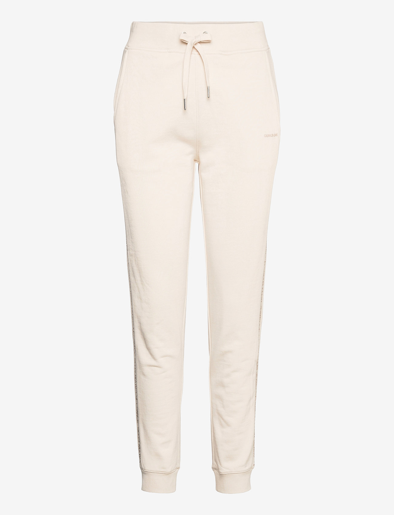 Calvin Klein Jeans - LOGO TRIM JOG PANTS - white sand - 0