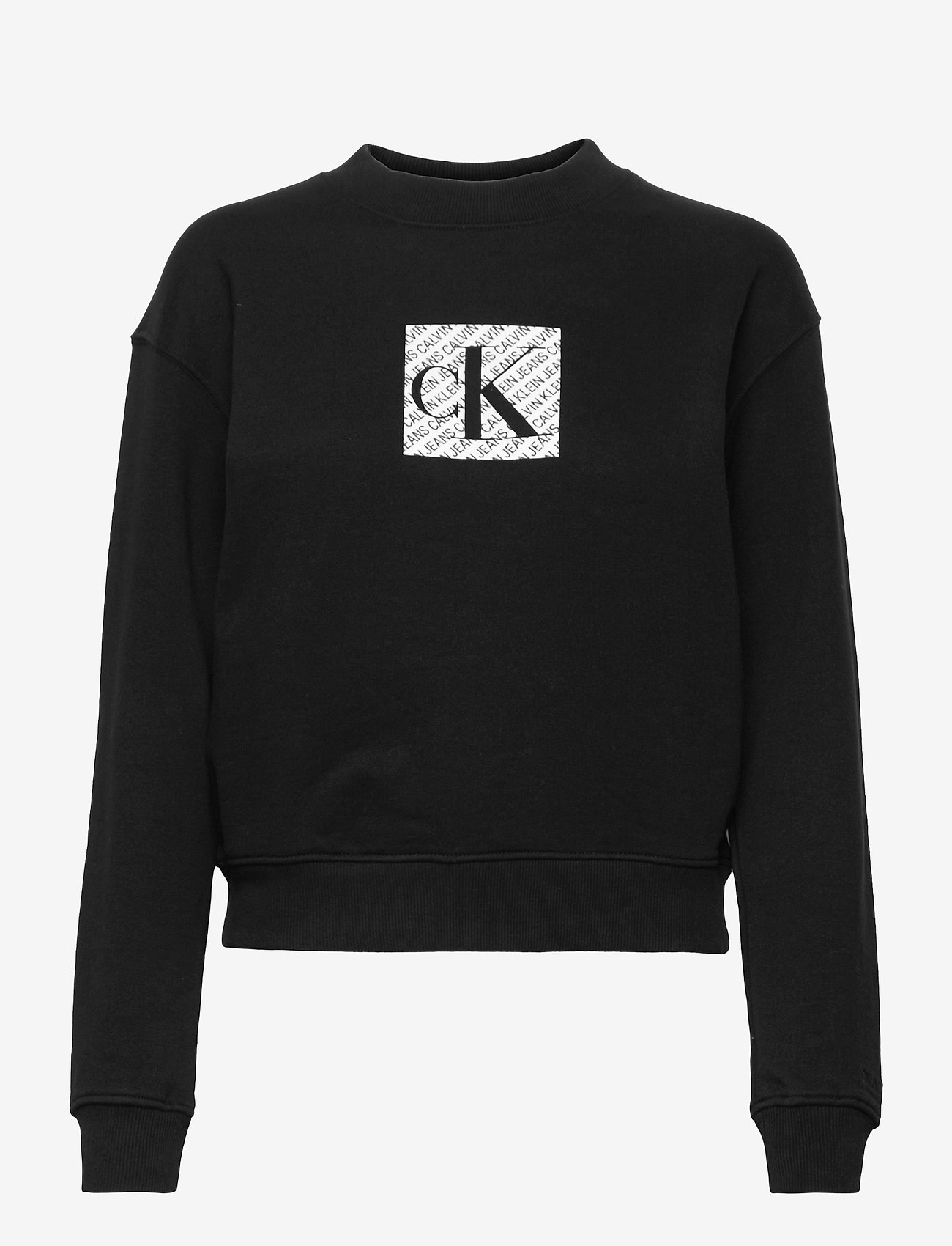 Calvin Klein Jeans - HOLOGRAM LOGO CREW NECK - ck black - 0