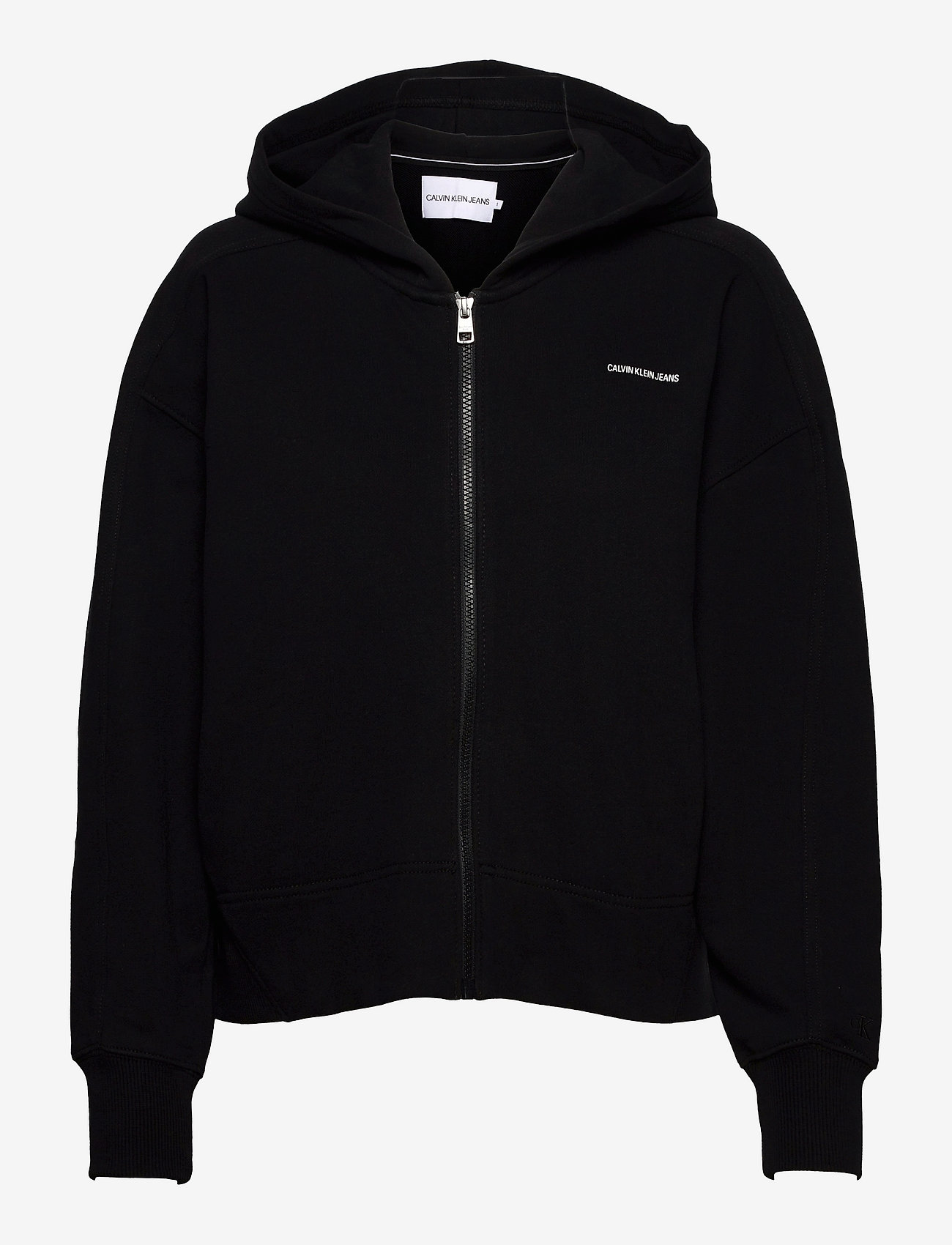 Calvin Klein Jeans - MICRO BRANDING ZIP-THROUGH - ck black - 0