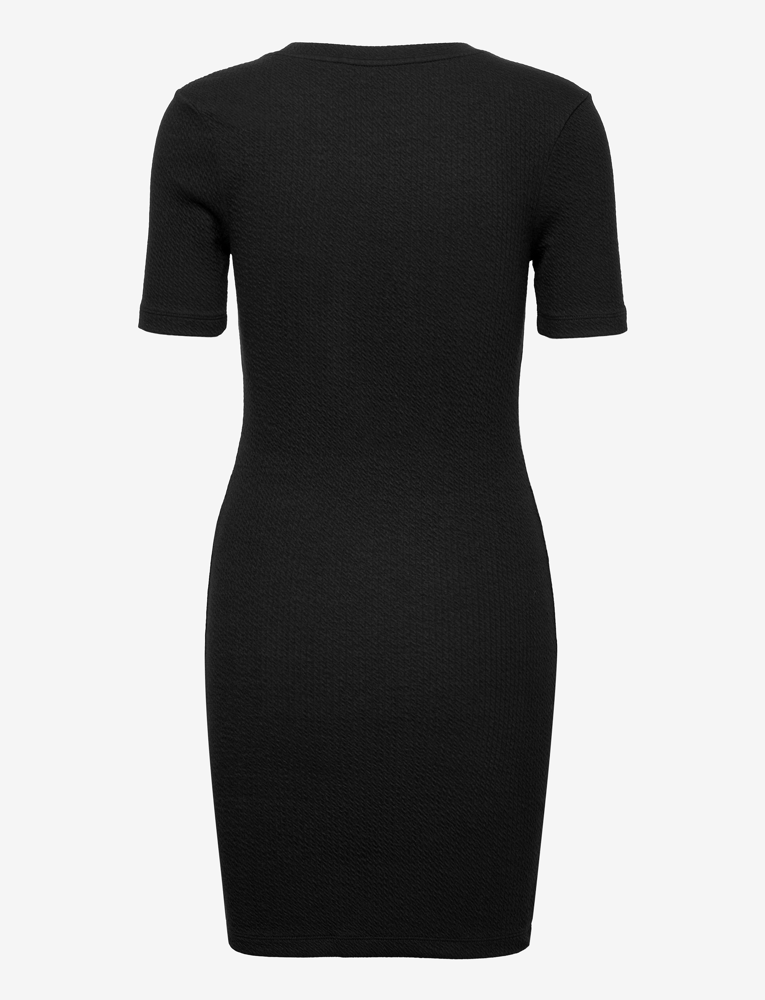 Calvin Klein Jeans - SLUB RIB 3/4 SLEEVES DRESS - ck black - 1