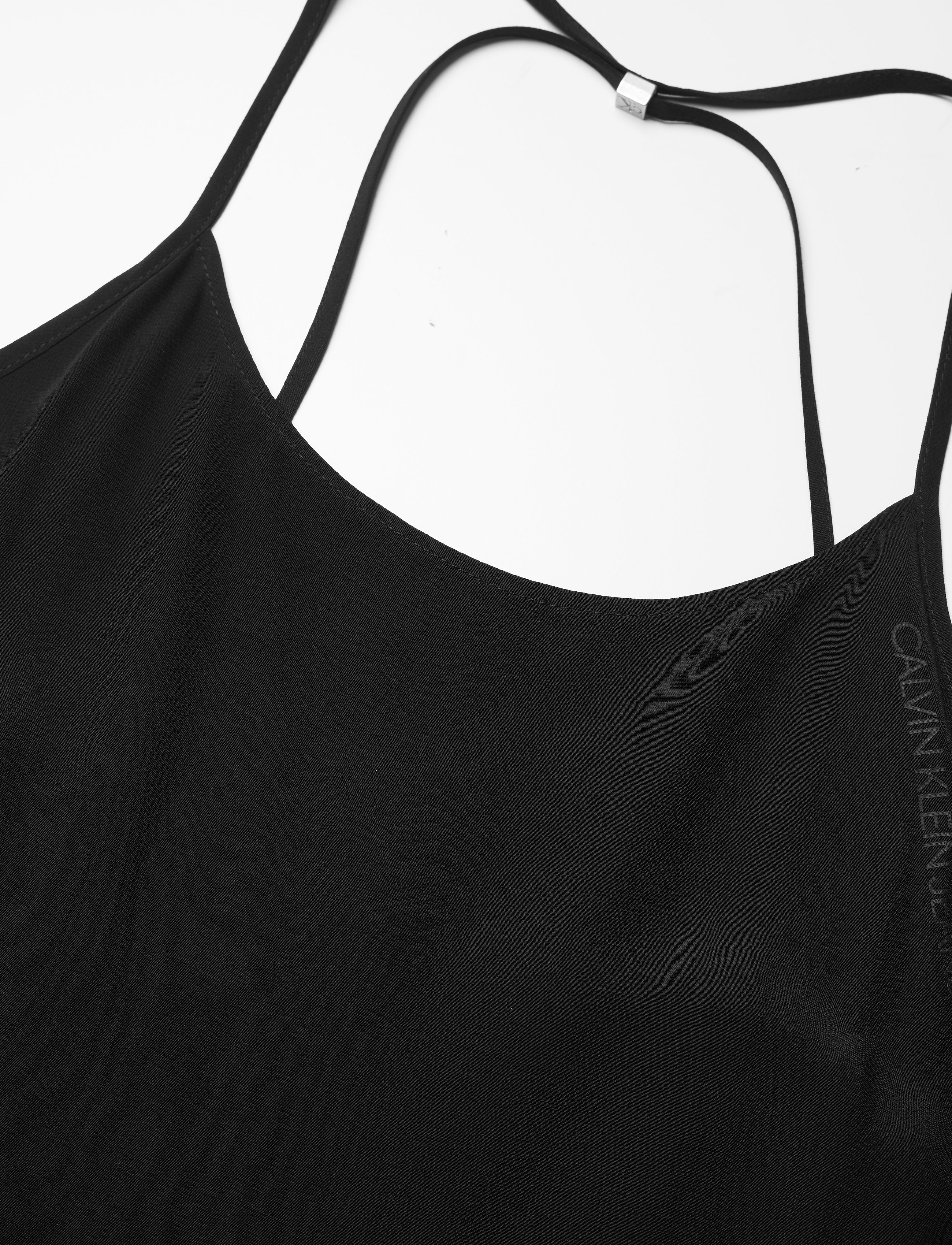 Calvin Klein Jeans - BACK DETAIL SLIP DRESS - ck black - 2