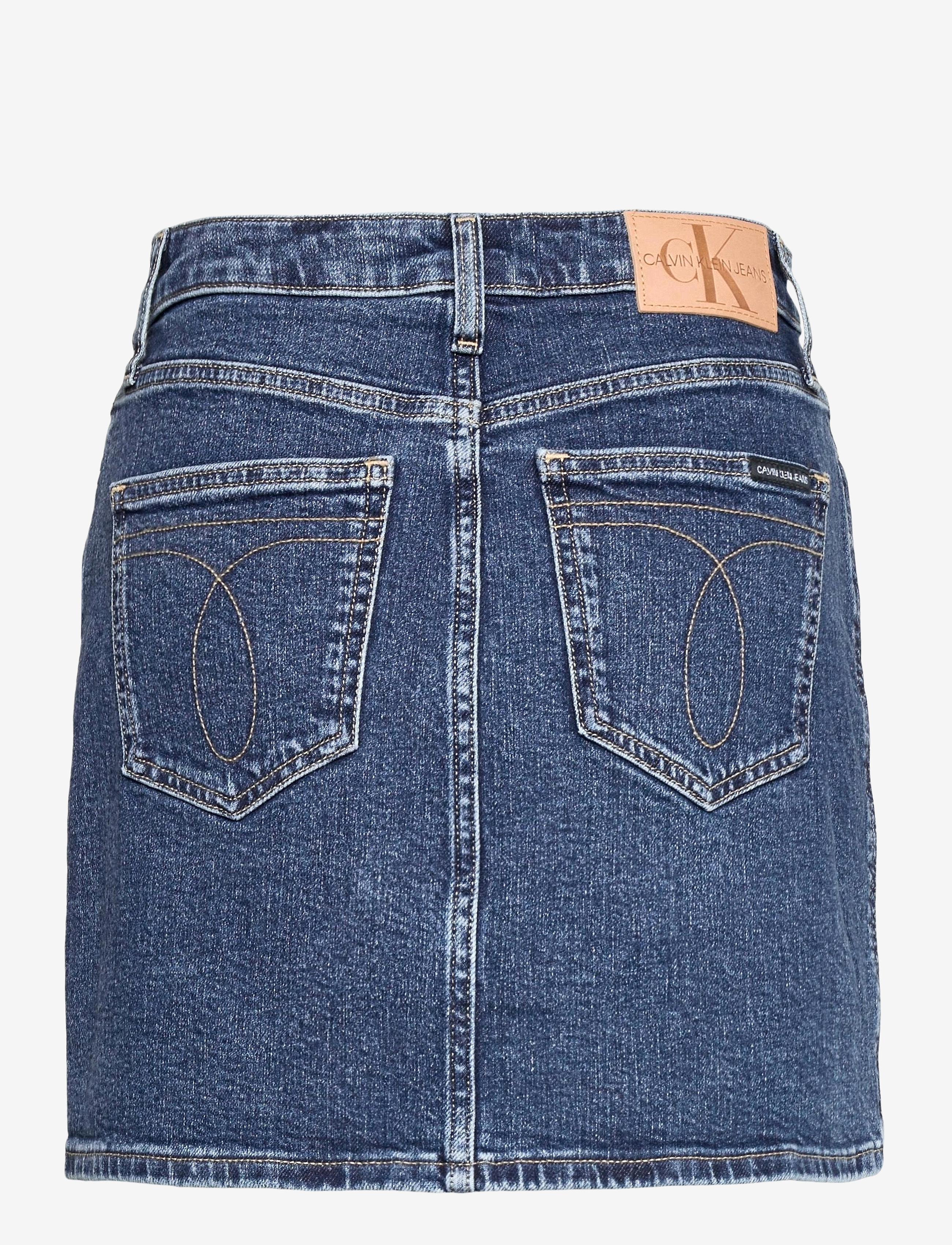 Calvin Klein Jeans - HIGH RISE MINI SKIRT - denim dark - 1