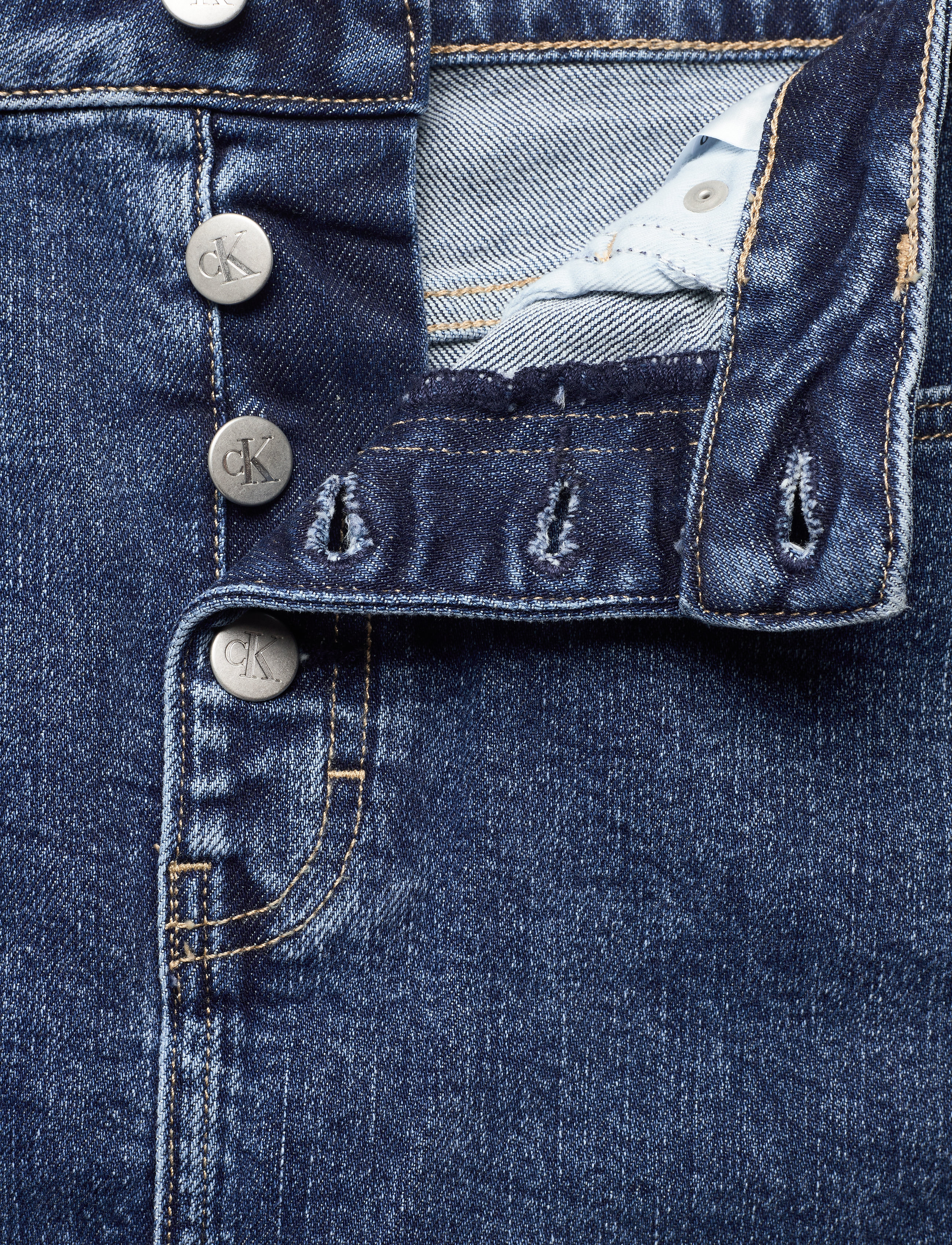 Calvin Klein Jeans - HIGH RISE MINI SKIRT - denim dark - 3