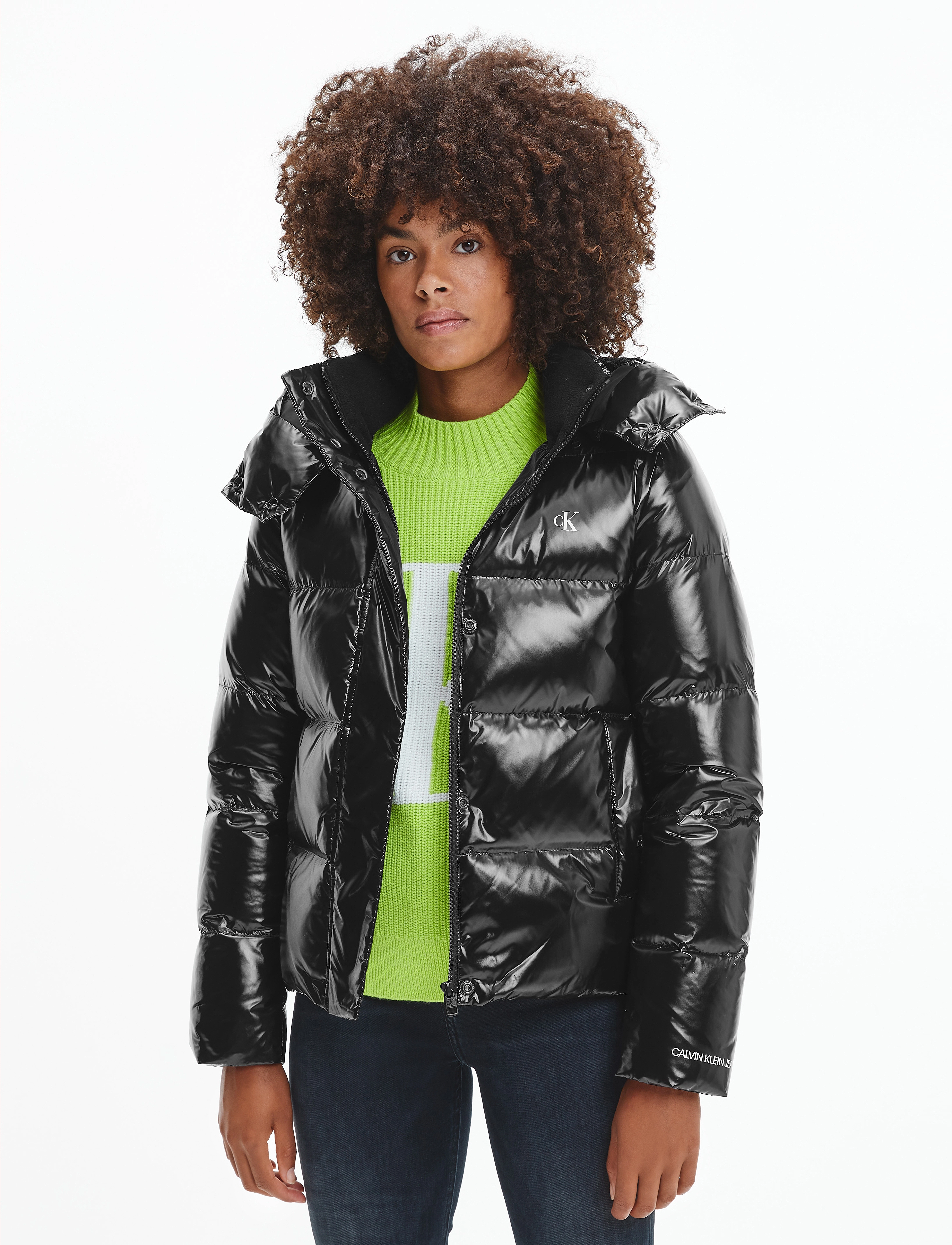 Calvin Klein Jeans - MW HIGH SHINE SHORT PUFFER - ck black - 2