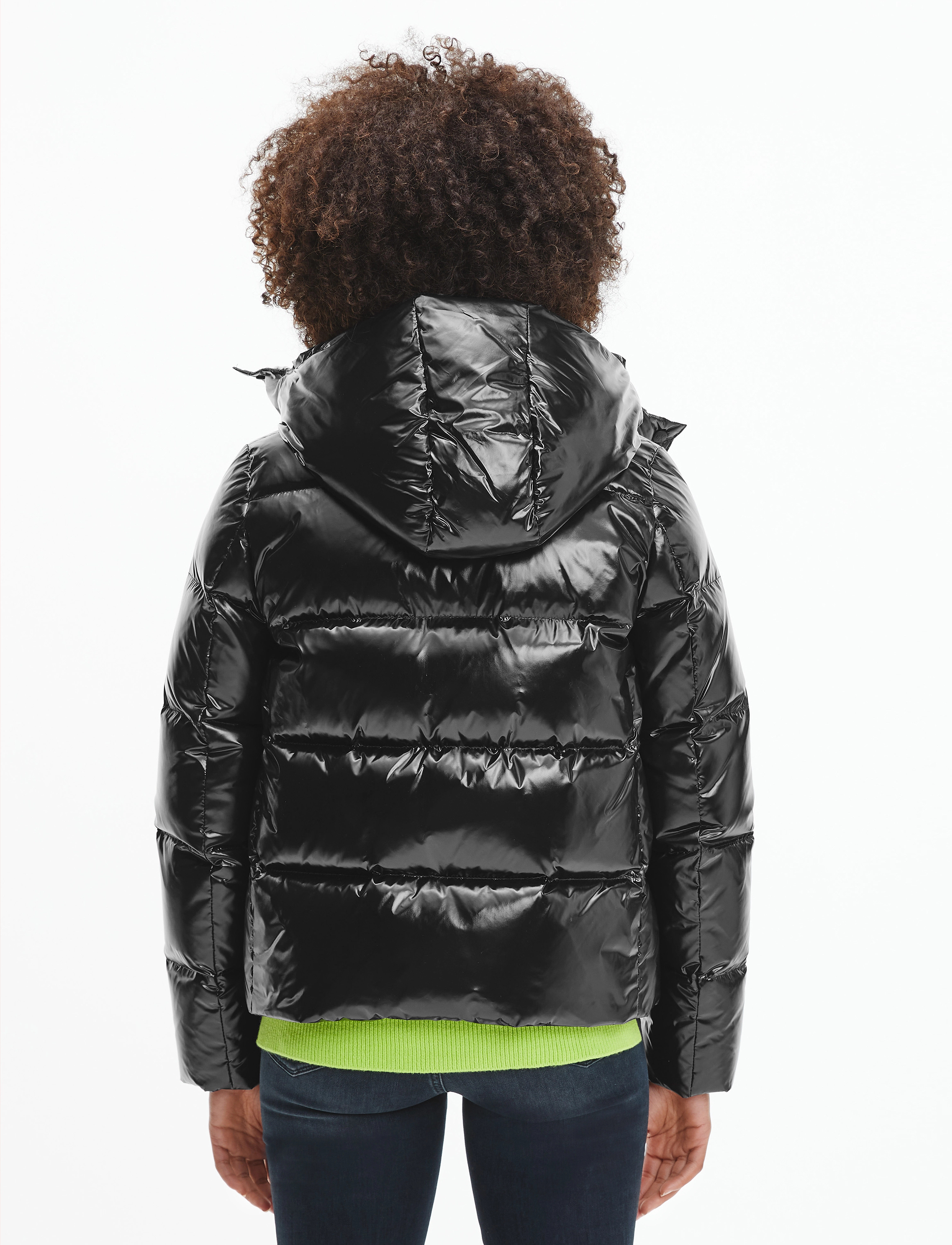Calvin Klein Jeans - MW HIGH SHINE SHORT PUFFER - ck black - 3