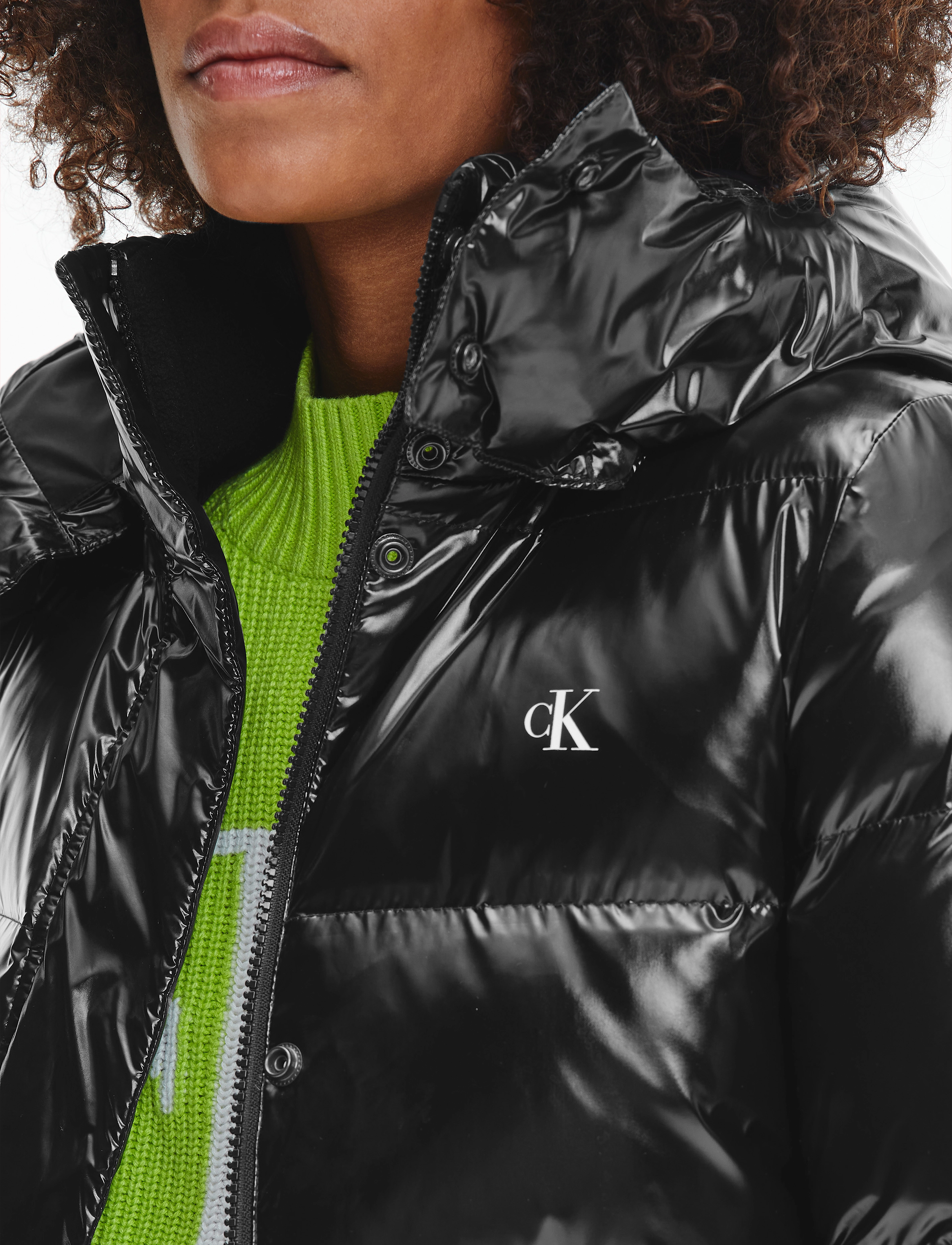 Calvin Klein Jeans - MW HIGH SHINE SHORT PUFFER - ck black - 4