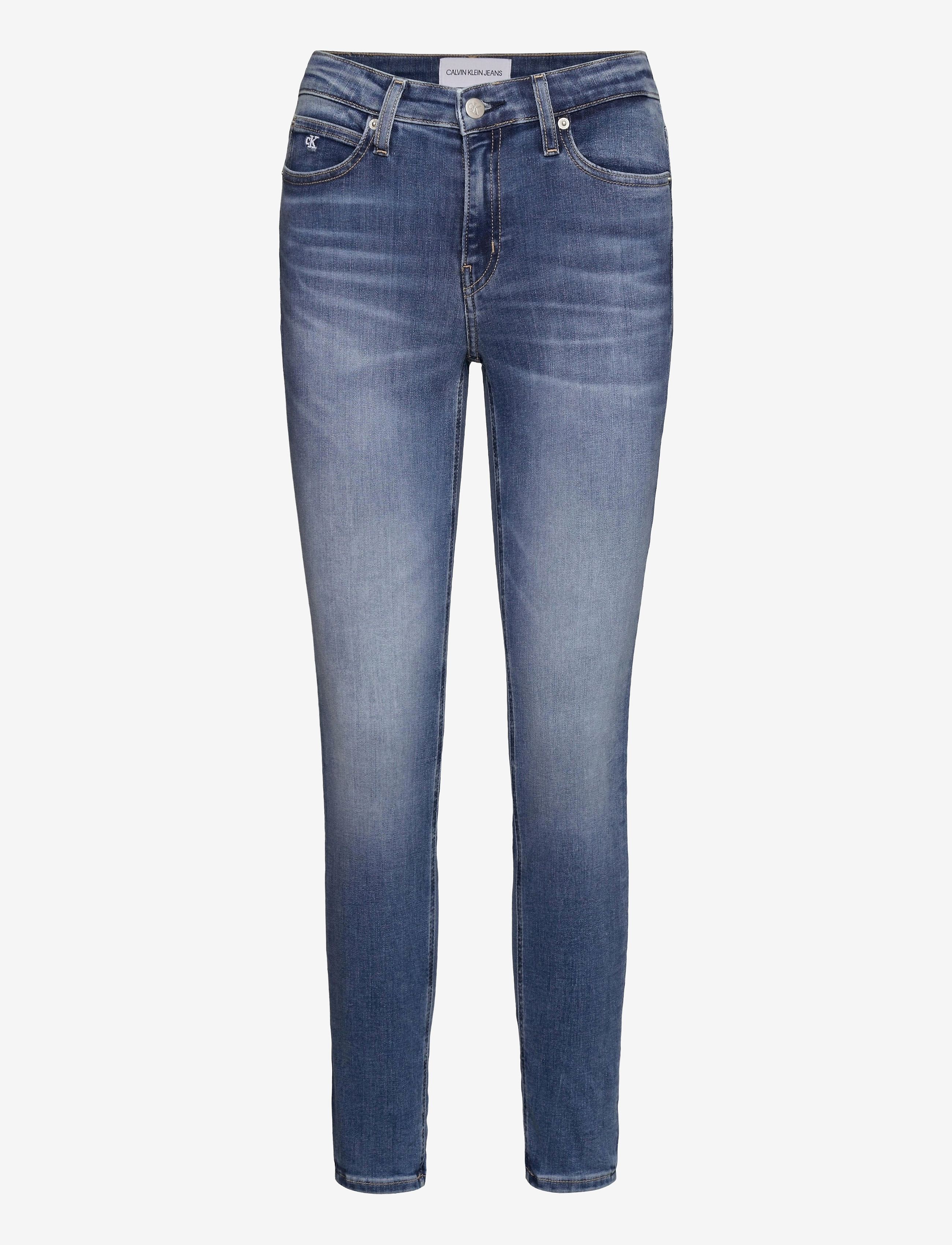 Calvin Klein Jeans - MID RISE SKINNY ANKLE - denim dark - 0