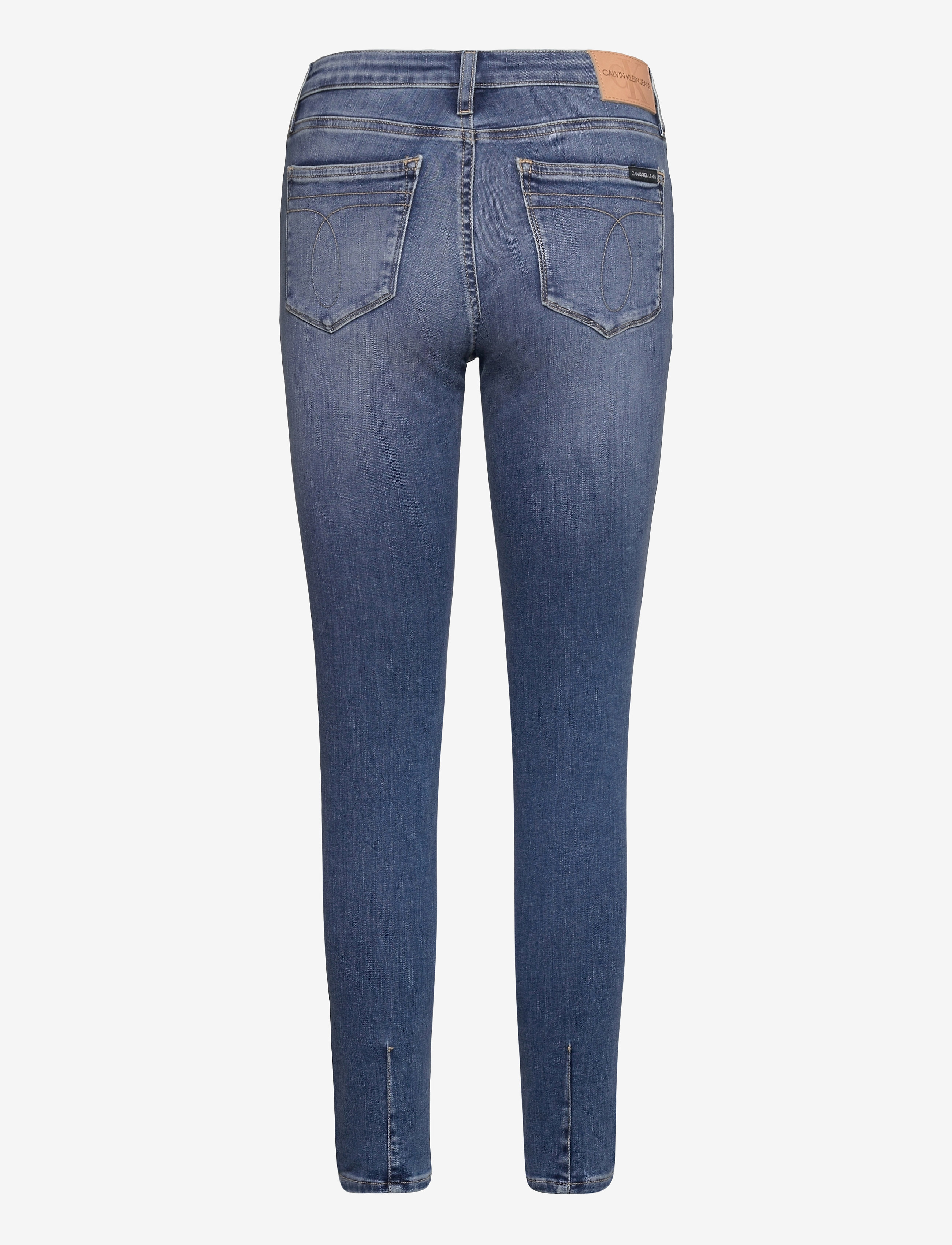 Calvin Klein Jeans - MID RISE SKINNY ANKLE - denim dark - 1