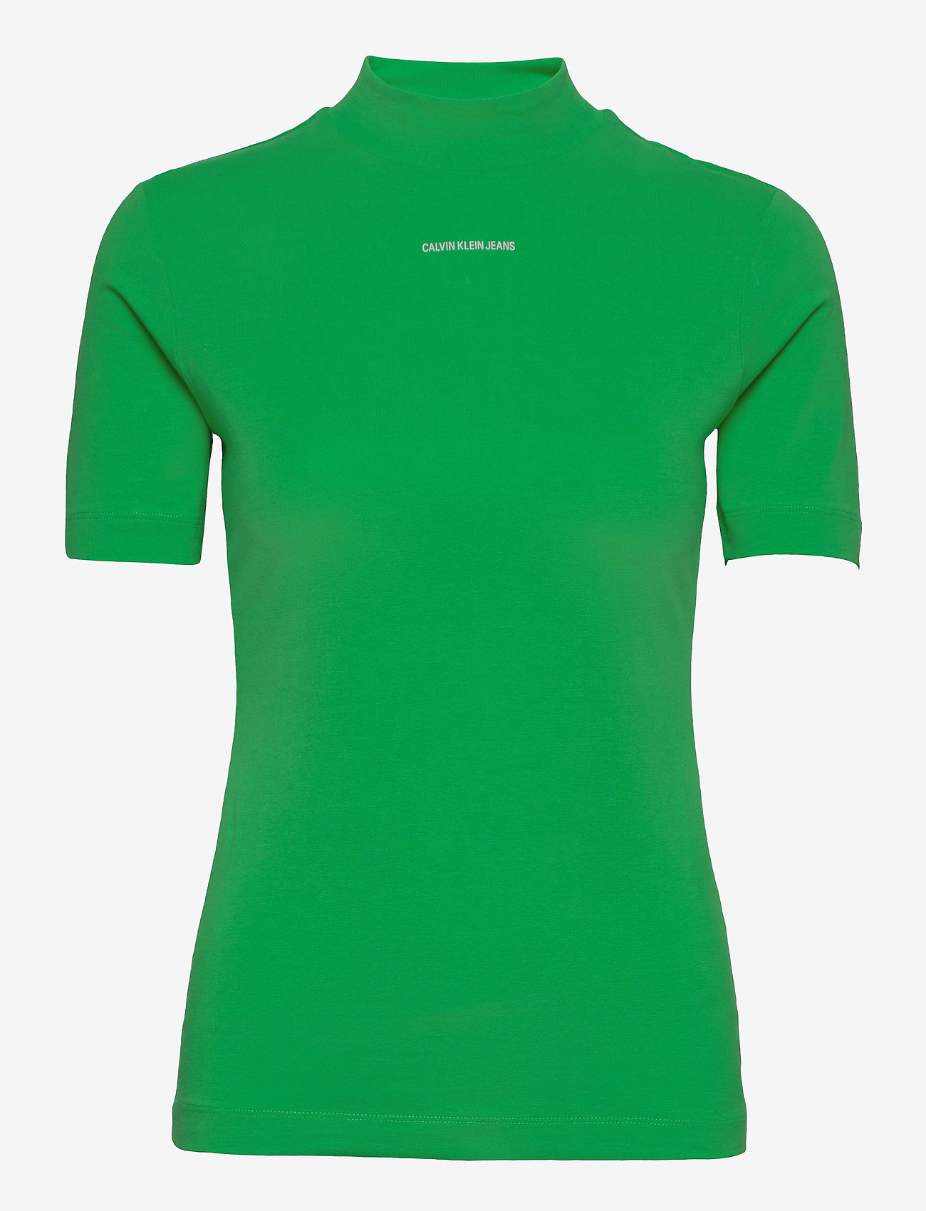 Calvin Klein Jeans - MICRO BRANDING STRETCH MOCK NECK - acid green - 0