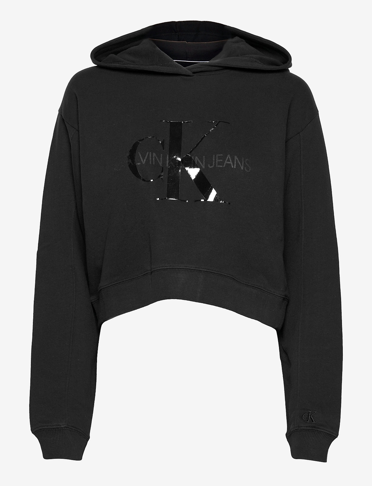 Calvin Klein Jeans - TONAL MONOGRAM HOODIE - ck black - 0