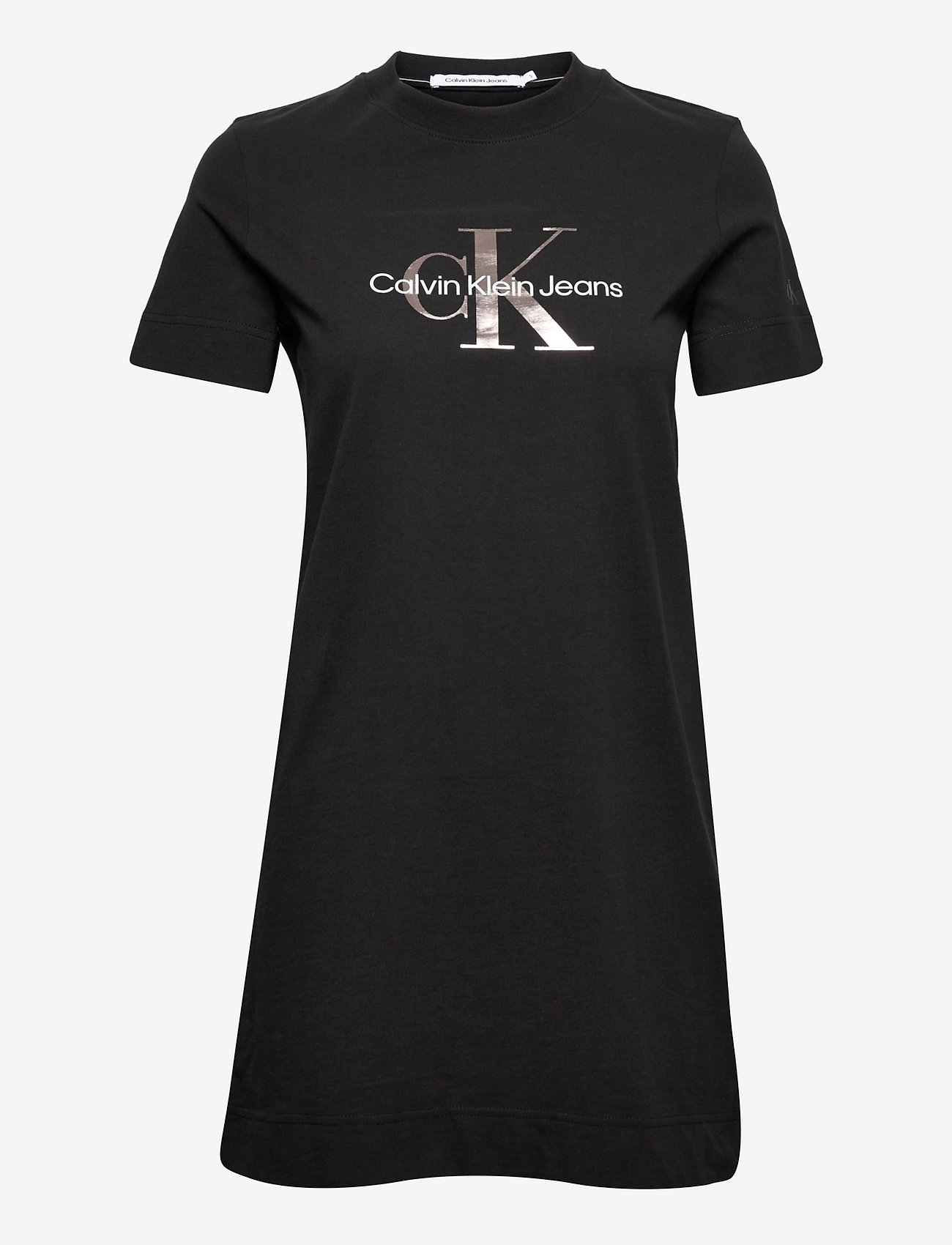 Calvin Klein Jeans - GUNMETAL MONOGRAM T-SHIRT DRESS - ck black - 0