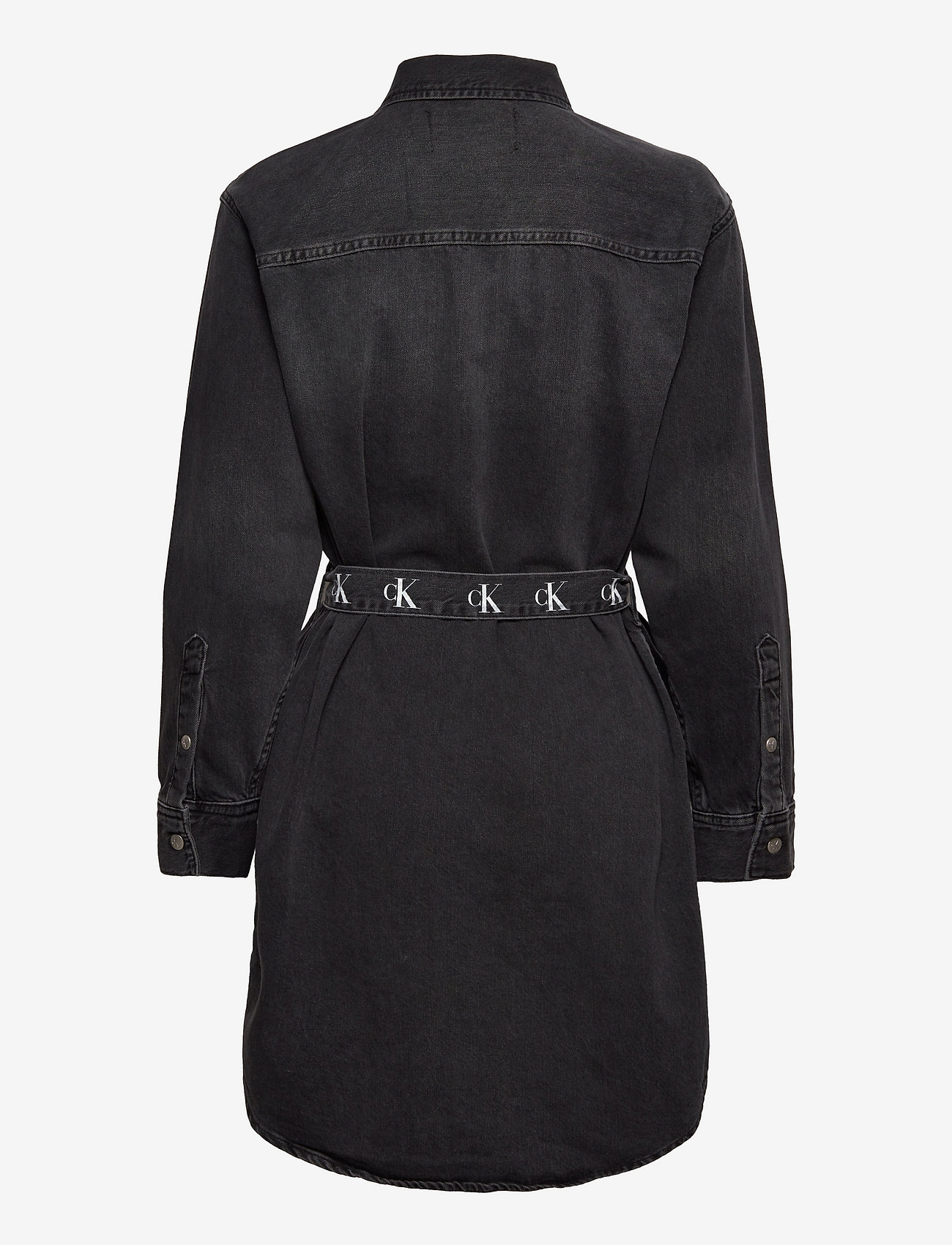 Calvin Klein Jeans - RELAXED SHIRT DRESS - denim black - 1