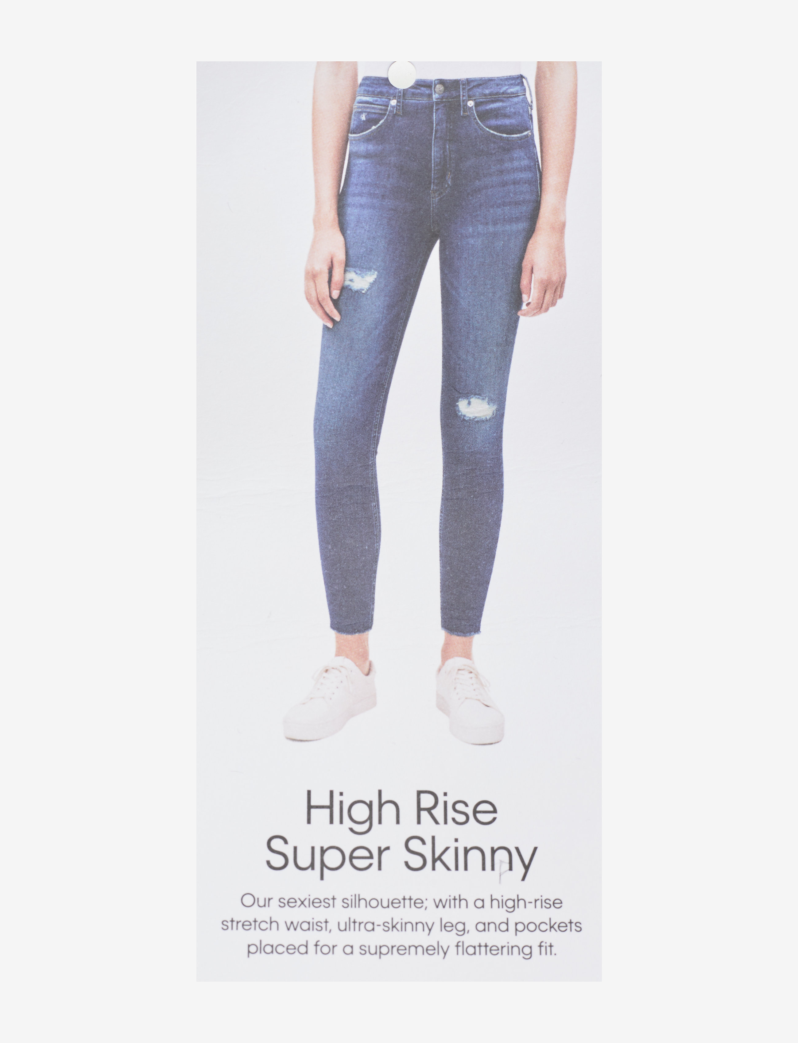 Calvin Klein Jeans - HIGH RISE SUPER SKINNY ANKLE - denim dark - 5