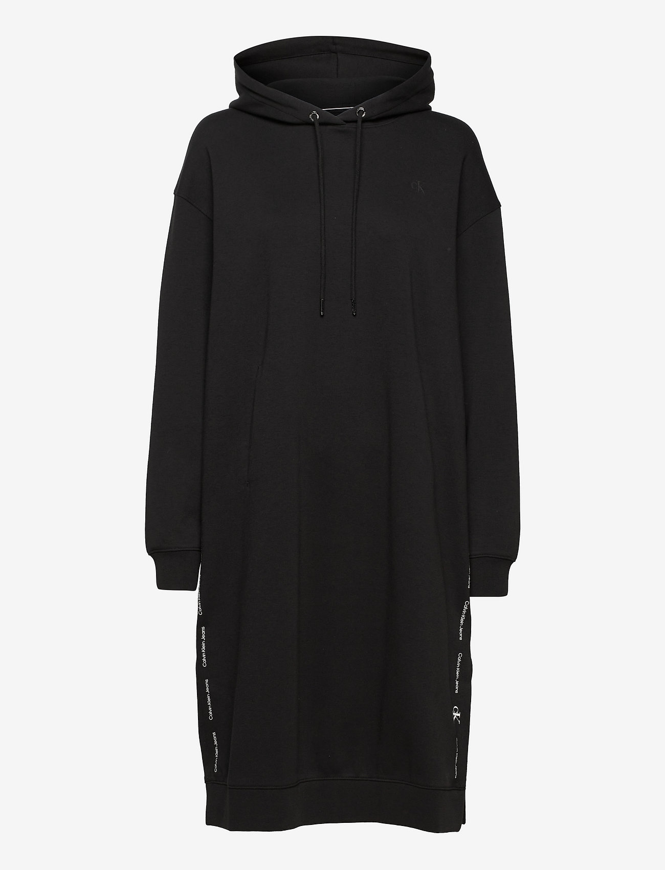 Calvin Klein Jeans - SIDE REPEAT LOGO HOODIE DRESS - ck black - 0