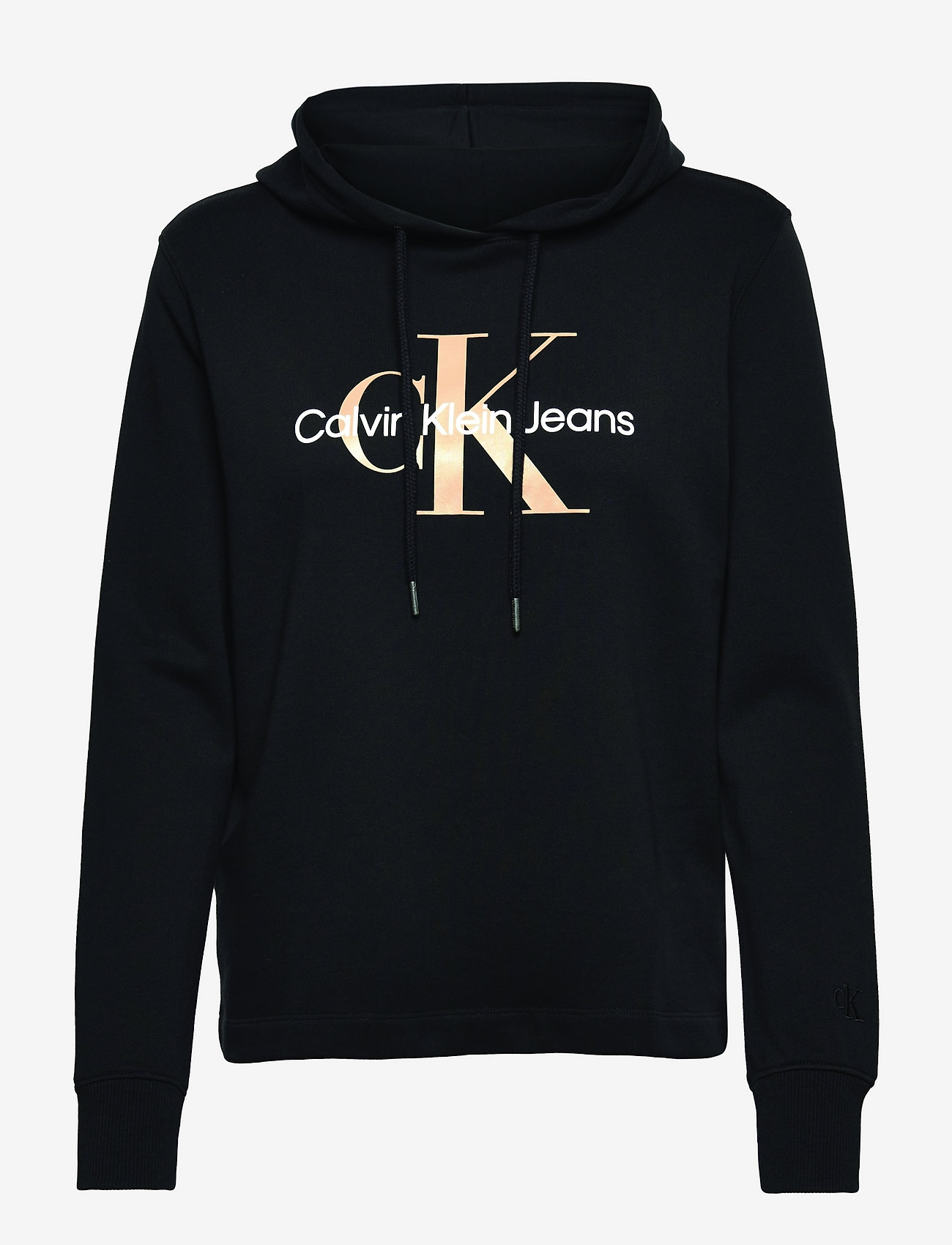 Calvin Klein Jeans - SEASONAL MONOGRAM HOODIE - ck black - 0