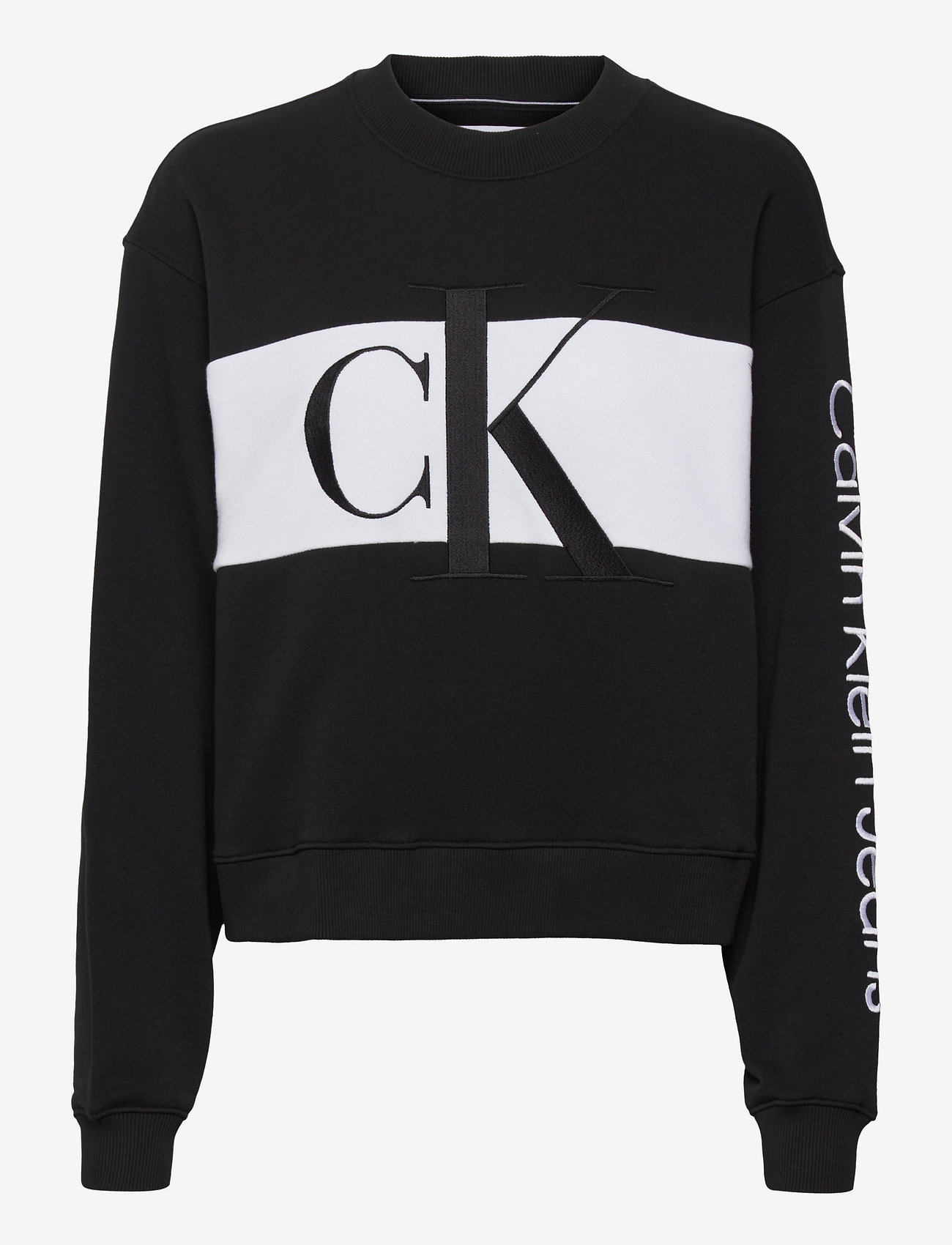 Calvin Klein Jeans - BLOCKING SWEATSHIRT - ck black - 0