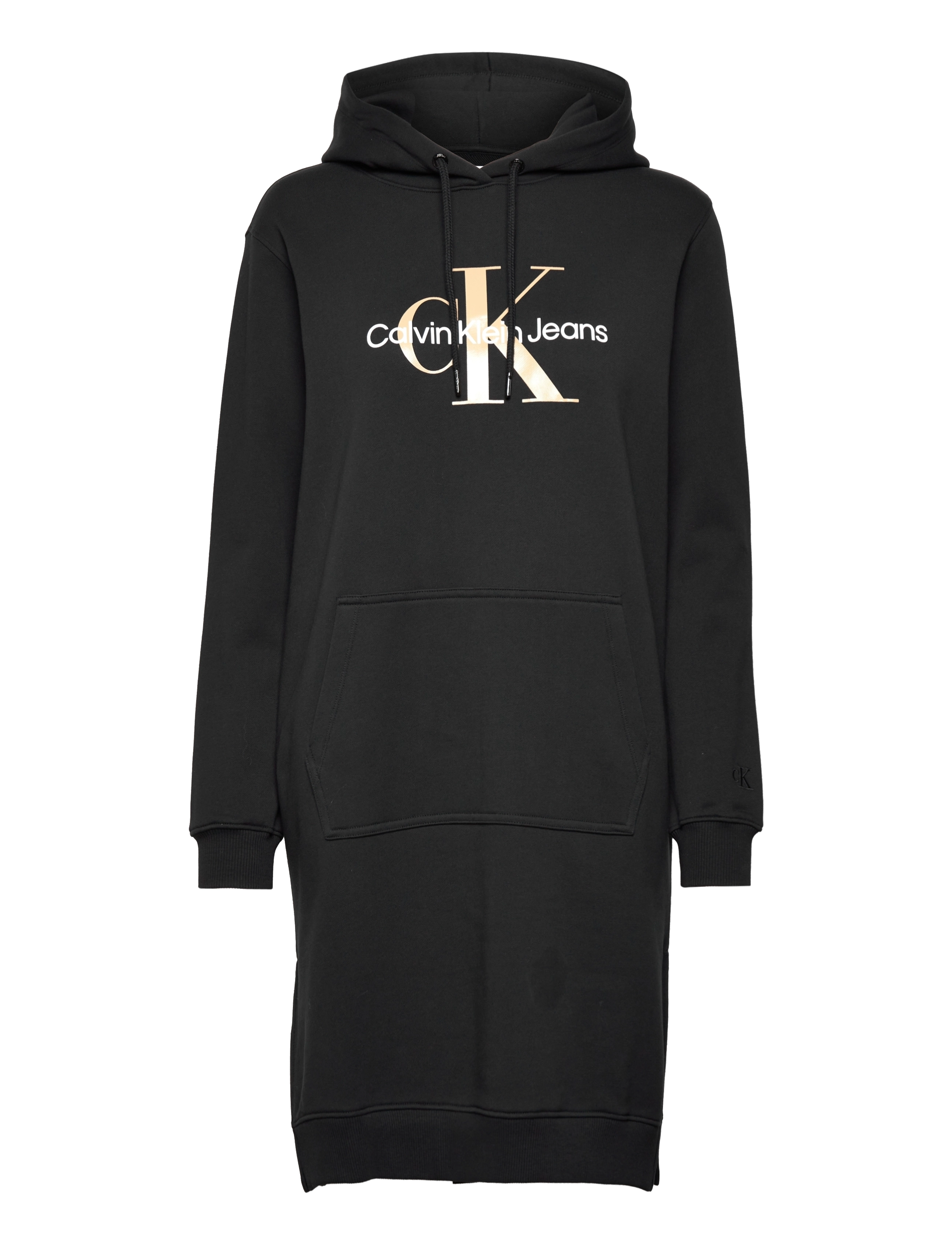 Calvin Klein Jeans - SEASONAL MONOGRAM HOODIE DRESS - ck black - 0