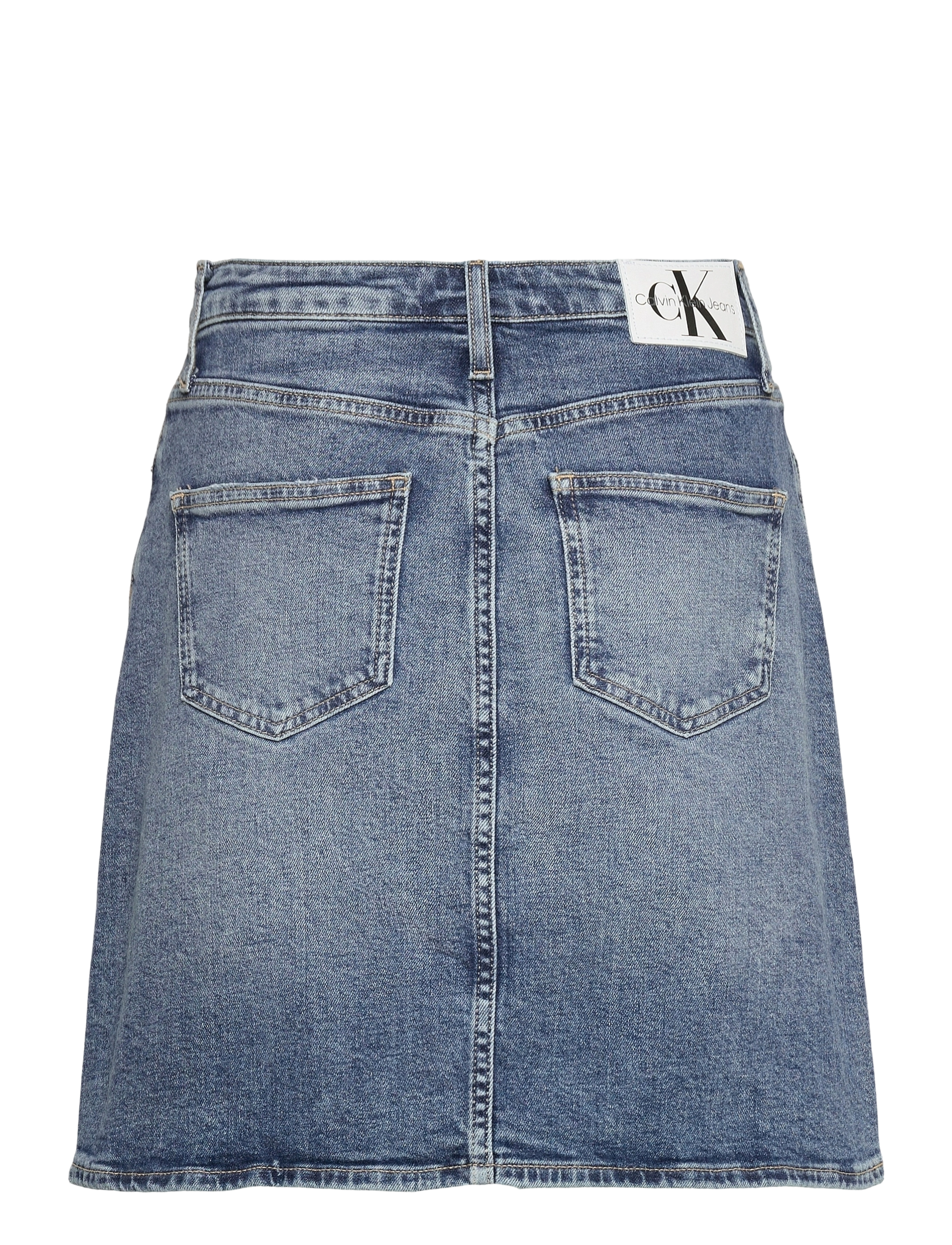 Calvin Klein Jeans - HR A-LINE MINI SKIRT - denim medium - 1