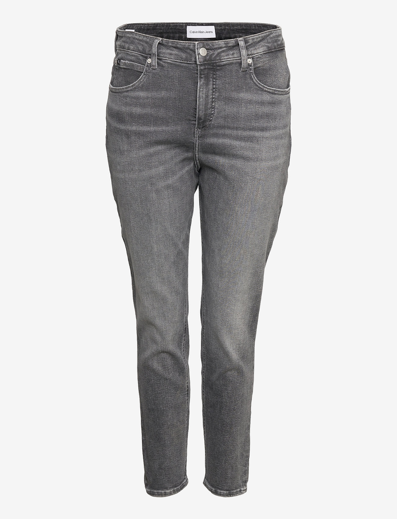 Calvin Klein Jeans - HIGH RISE SKINNY ANKLE PLUS - skinny jeans - denim grey - 0
