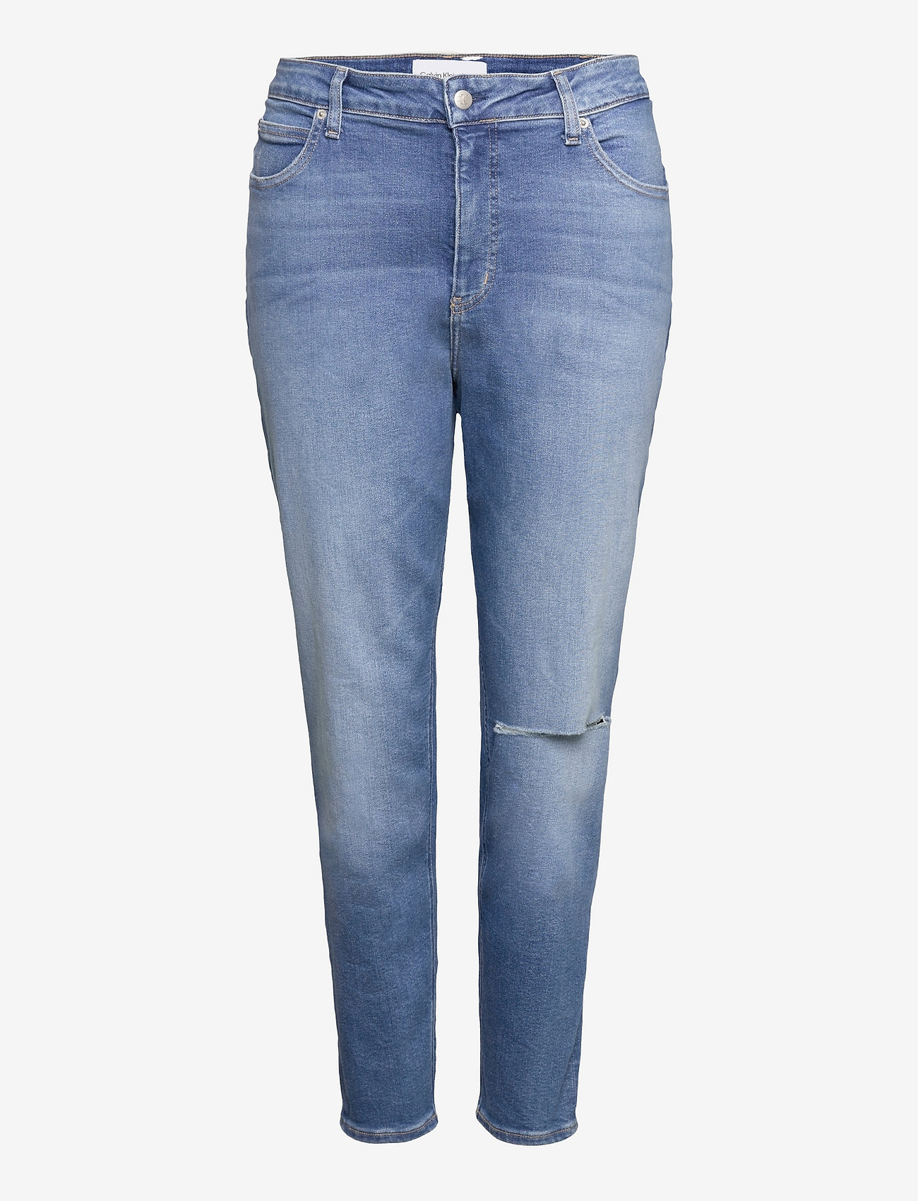 Calvin Klein Jeans - HIGH RISE SKINNY ANKLE PLUS SIZE - pillifarkut - denim medium - 0