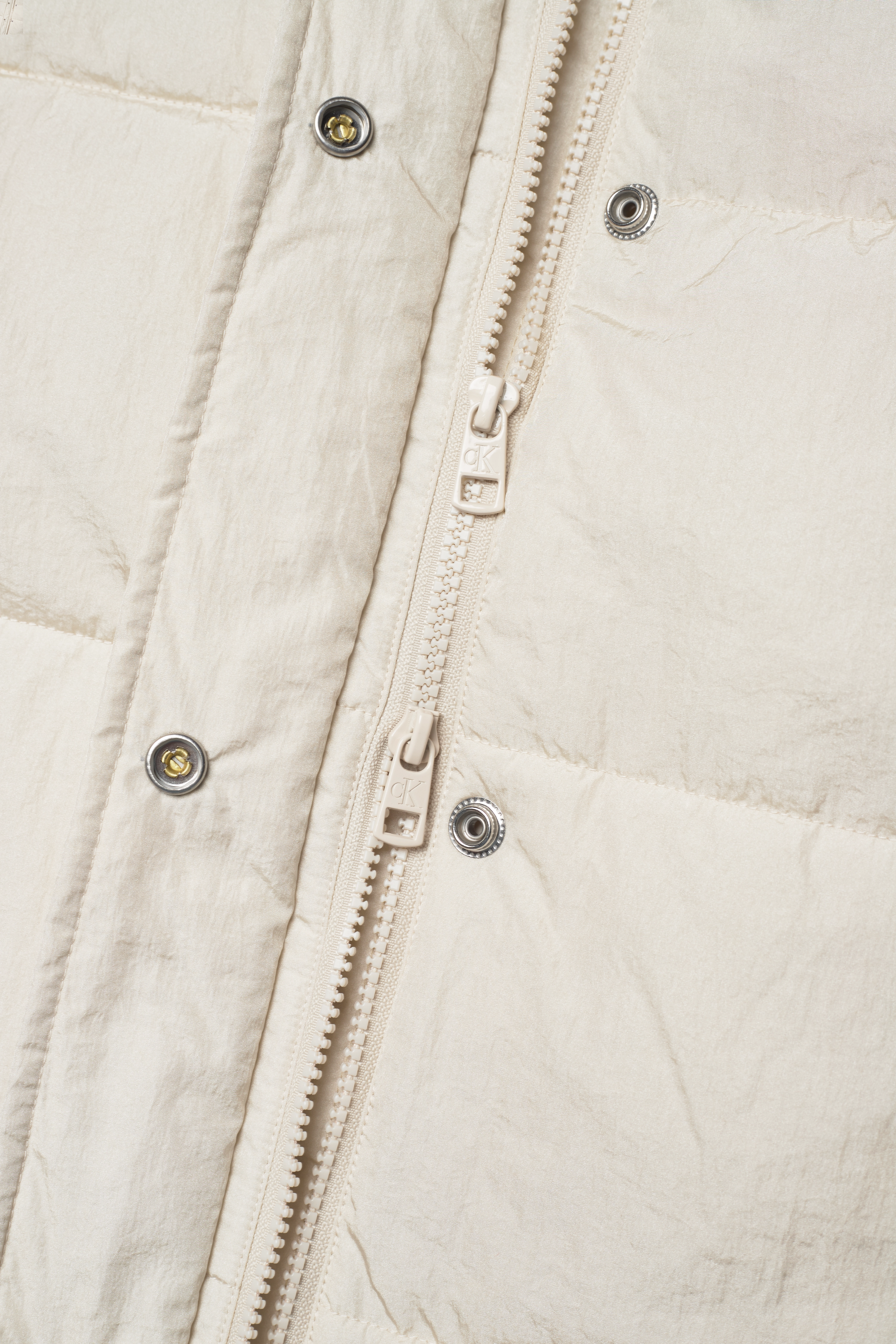 Calvin Klein Jeans - MONOGRAM BELTED CRINKLE VEST - eggshell - 3