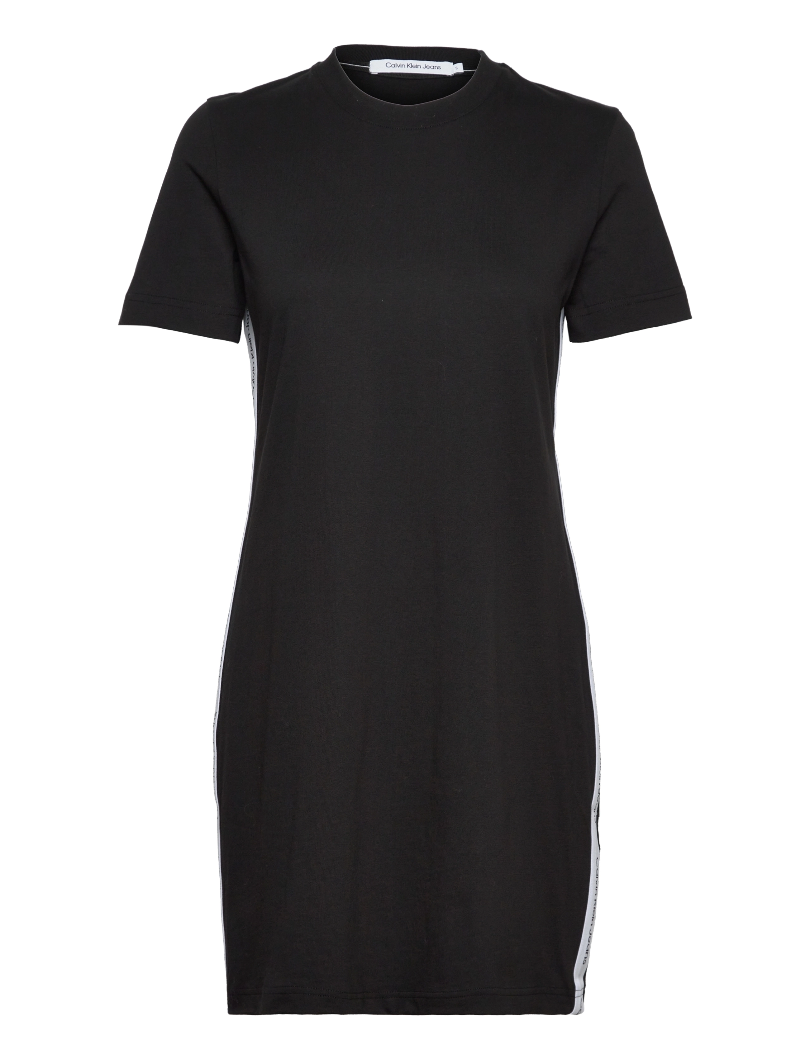 Calvin Klein Jeans - SIDE CONTRAST TAPE T-SHIRT DRESS - ck black - 0